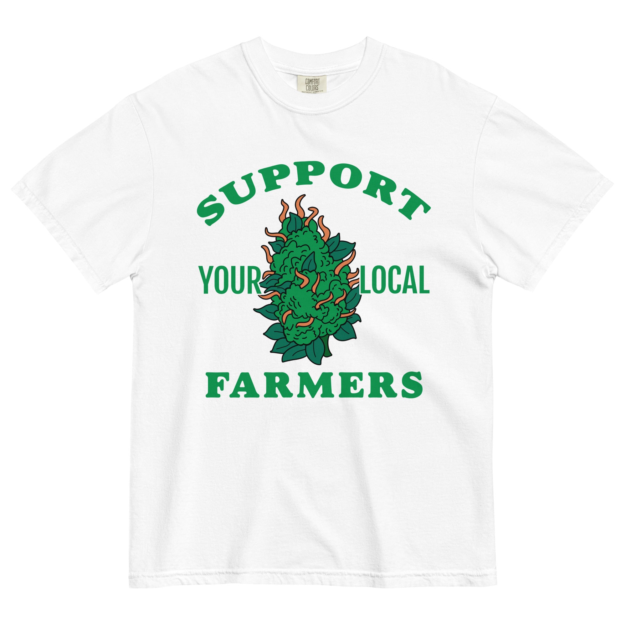 Support Your Local Farmers: Cannabis Bud Tee for Pot Farmers | Magic Leaf Tees