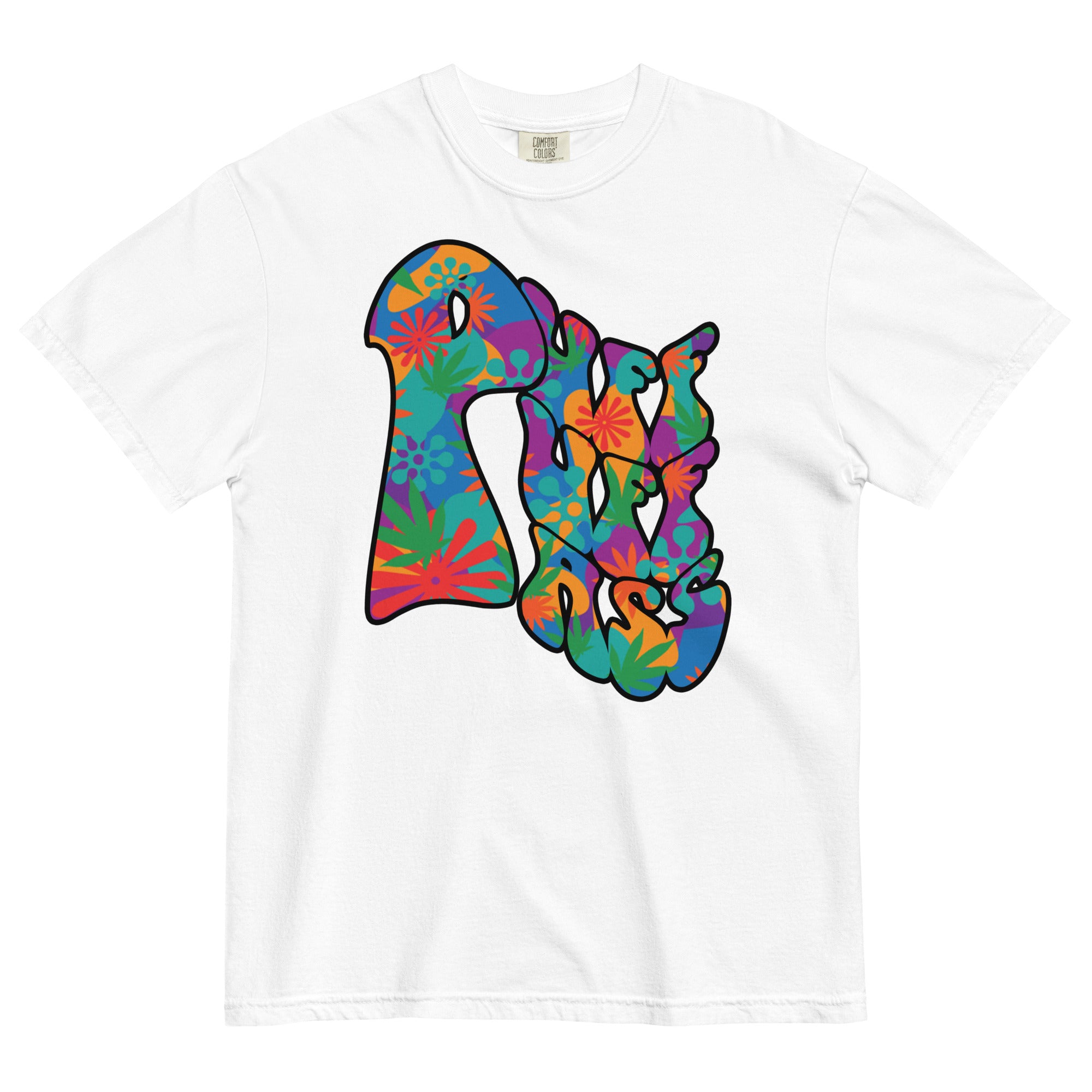 Groovy Puff Puff Pass Weed T-Shirt – Hippy Style Pop Art Design | Magic Leaf Tees