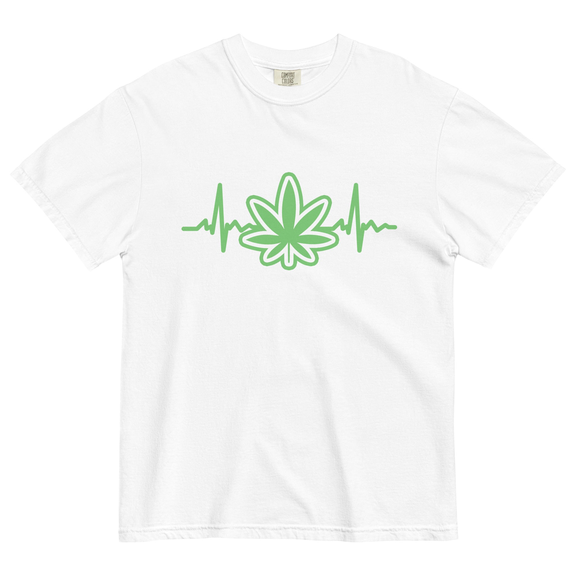 Heartbeat Funny Weed T-Shirt – Perfect Cannabis Shirt for Stoners | Magic Leaf Tees