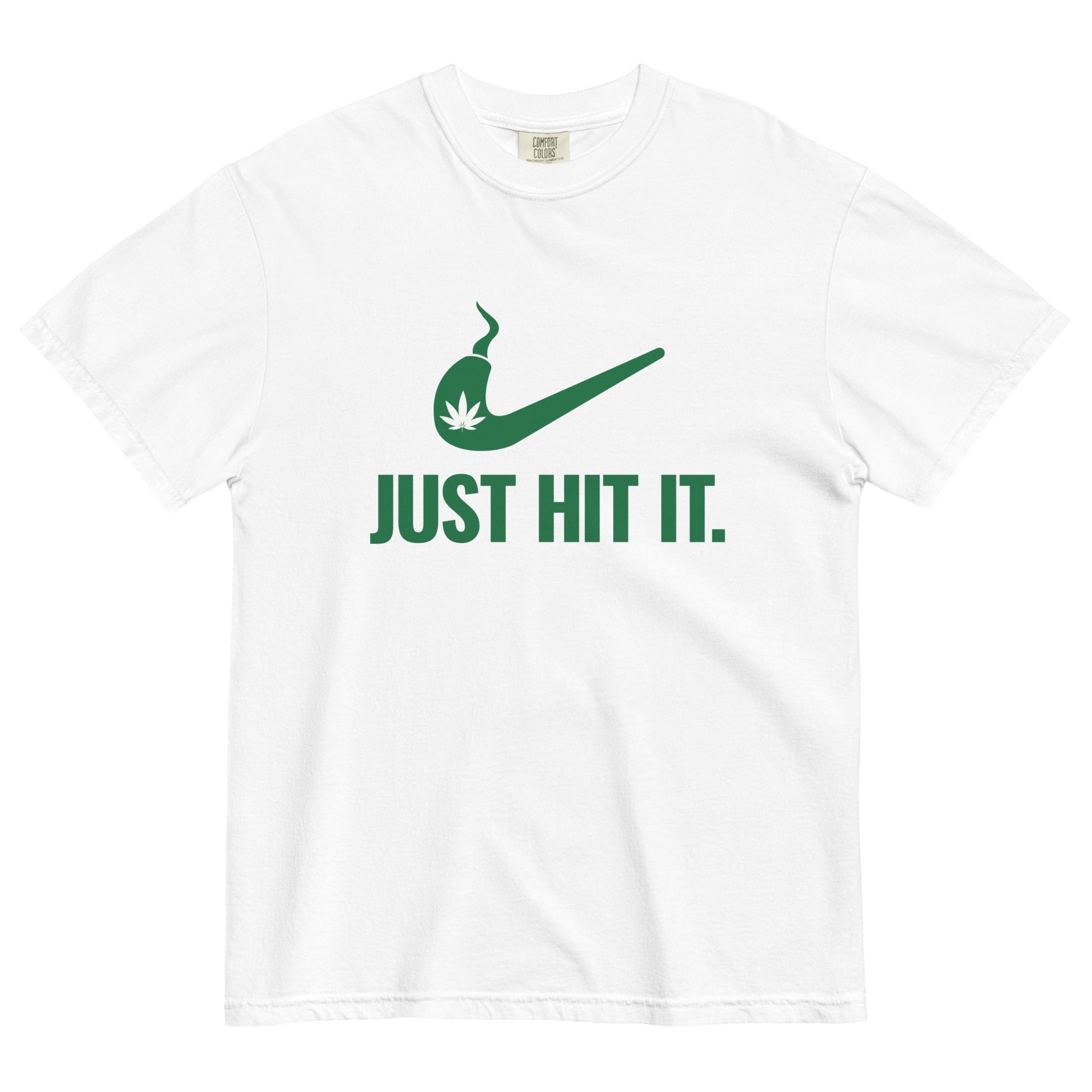 "Just Hit It" Funny Marijuana Logo T-Shirt – Magic Leaf Tees