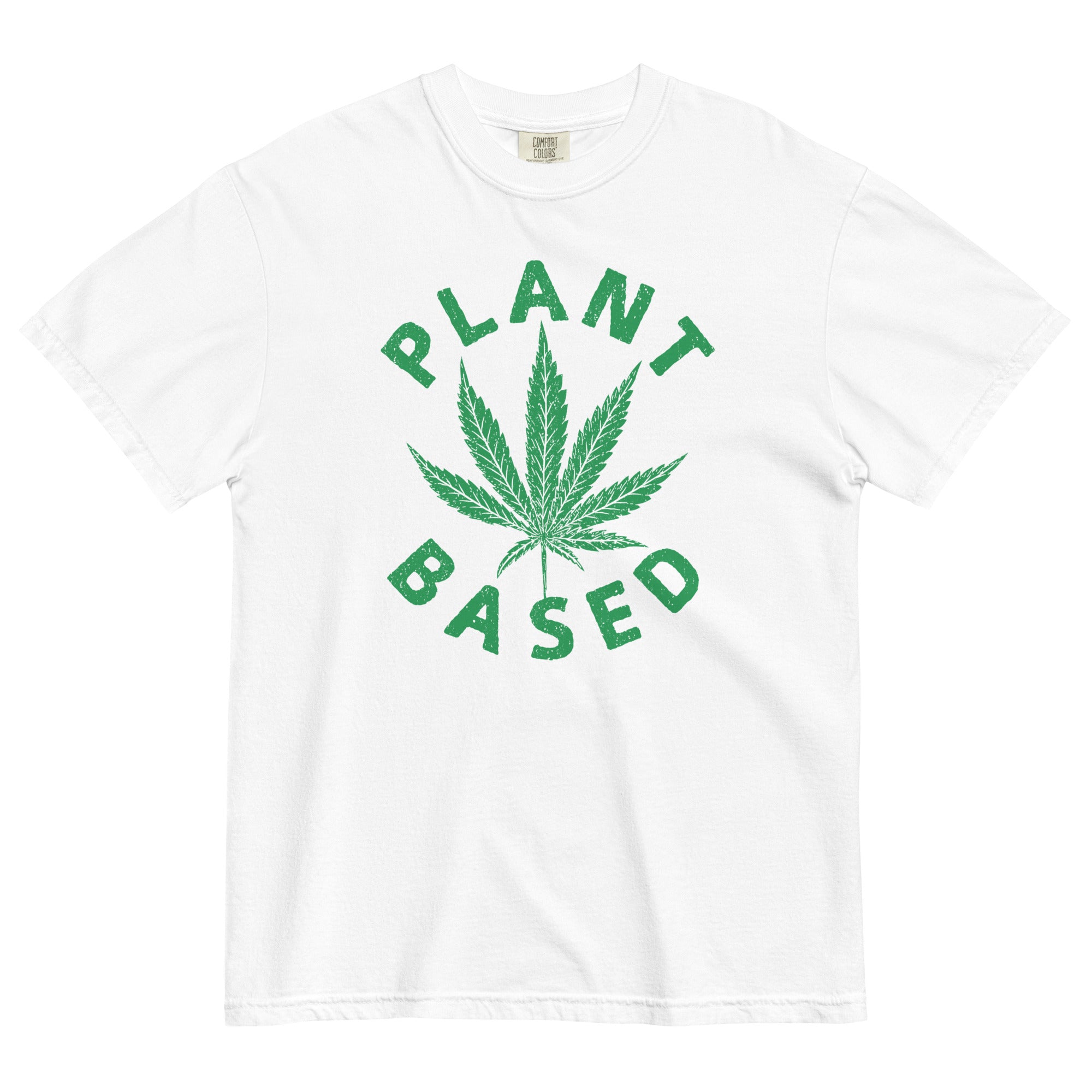 "Plant Based" Cannabis Leaf T-Shirt – Stylish Weed Design | Magic Leaf Tees