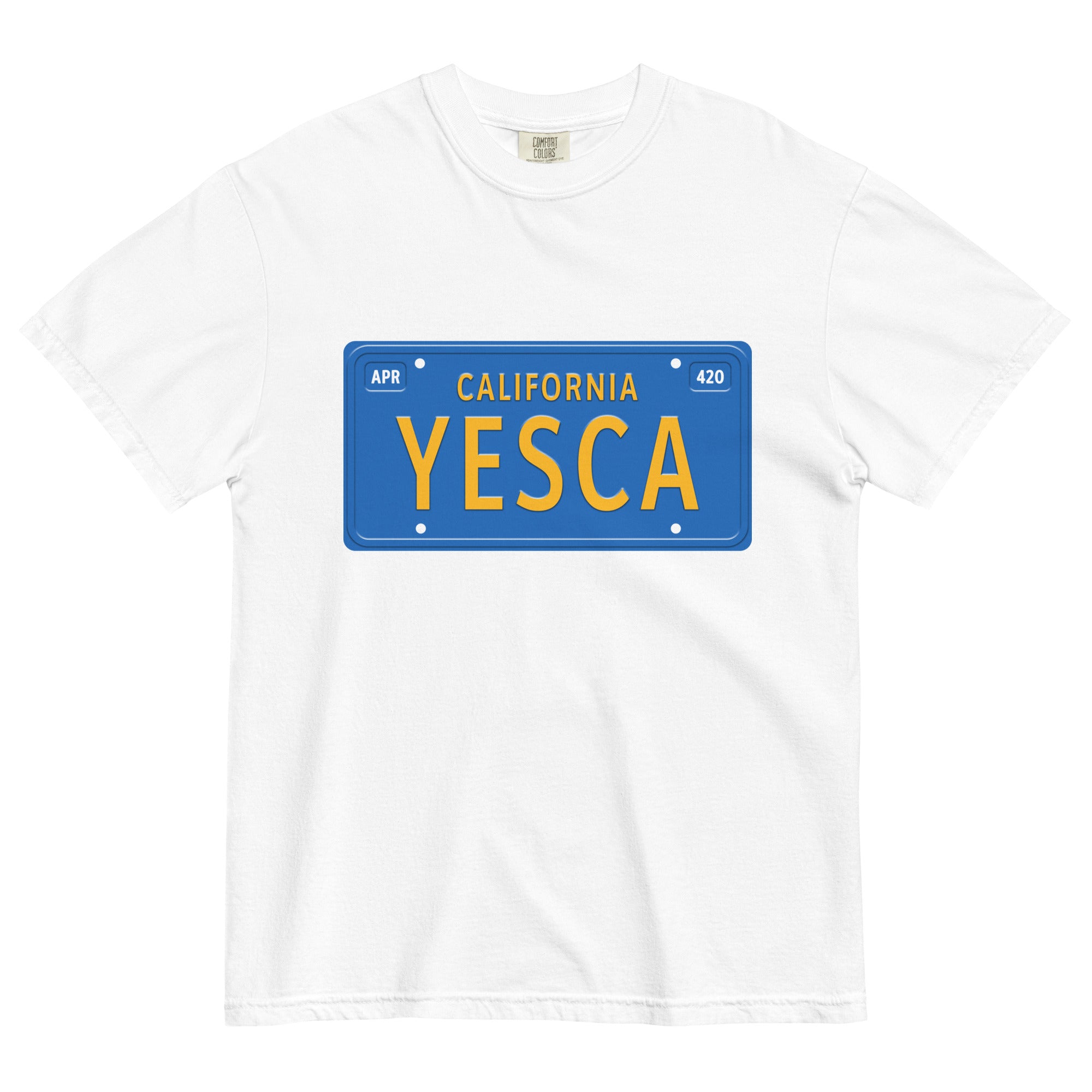 "Yesca" California License Plate Weed T-Shirt – Magic Leaf Tees