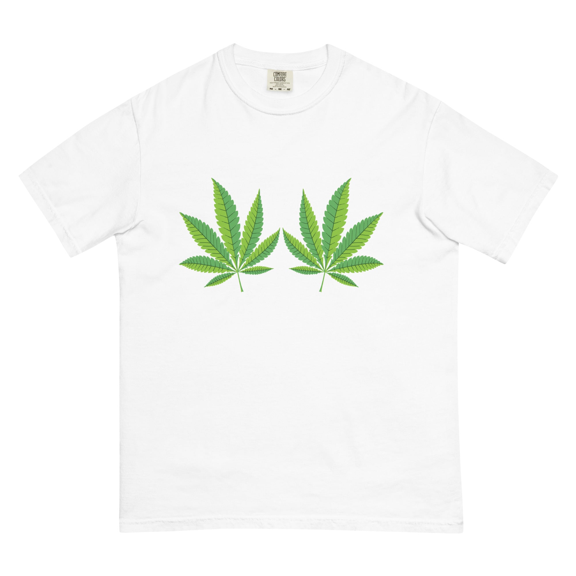 Peek-a-Leaf Boob Weed T-Shirt - Funny Weed Shirt for Cannabis Lovers | Magic Leaf Tees