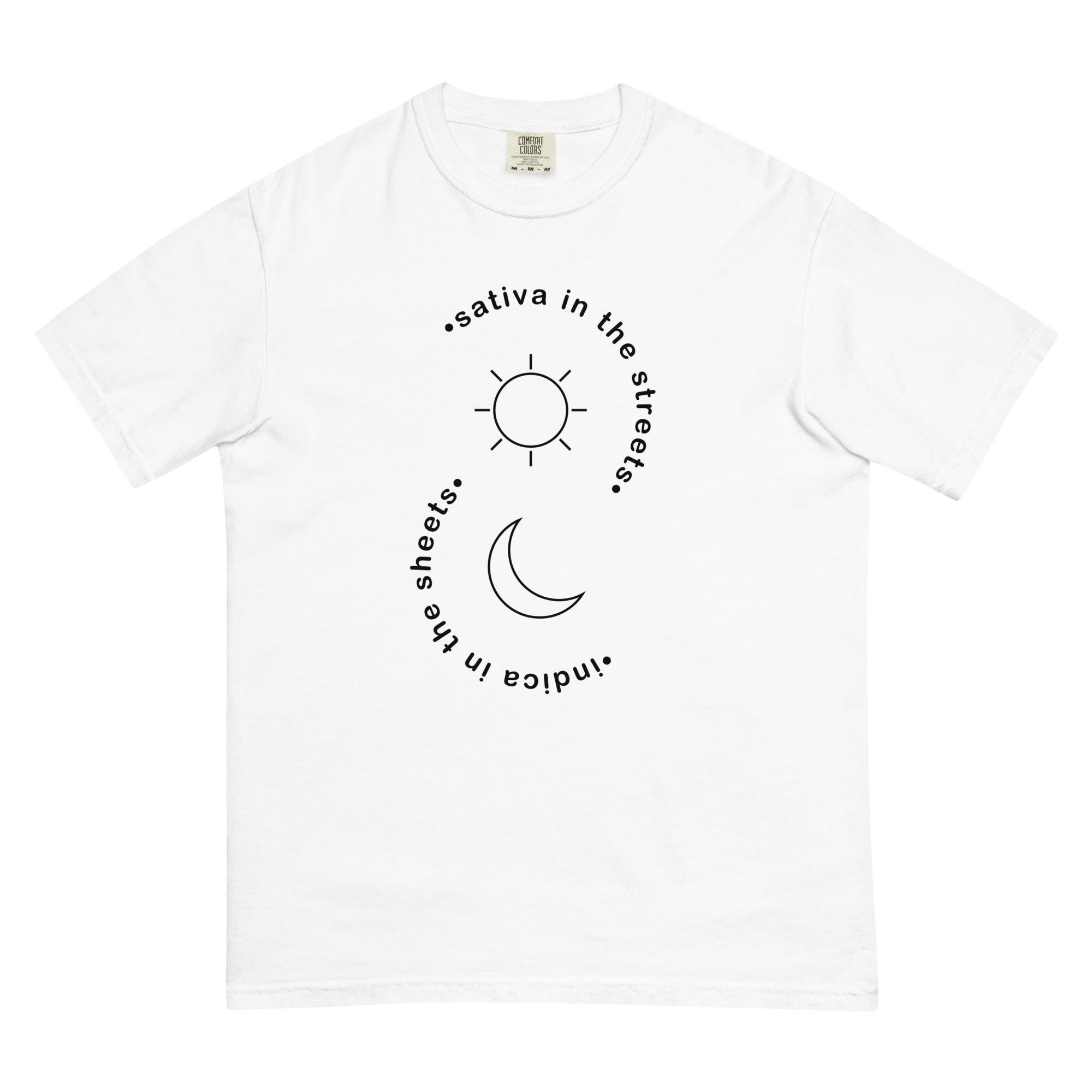 Sativa & Indica T-Shirt – Minimalist Weed Apparel | Magic Leaf Tees