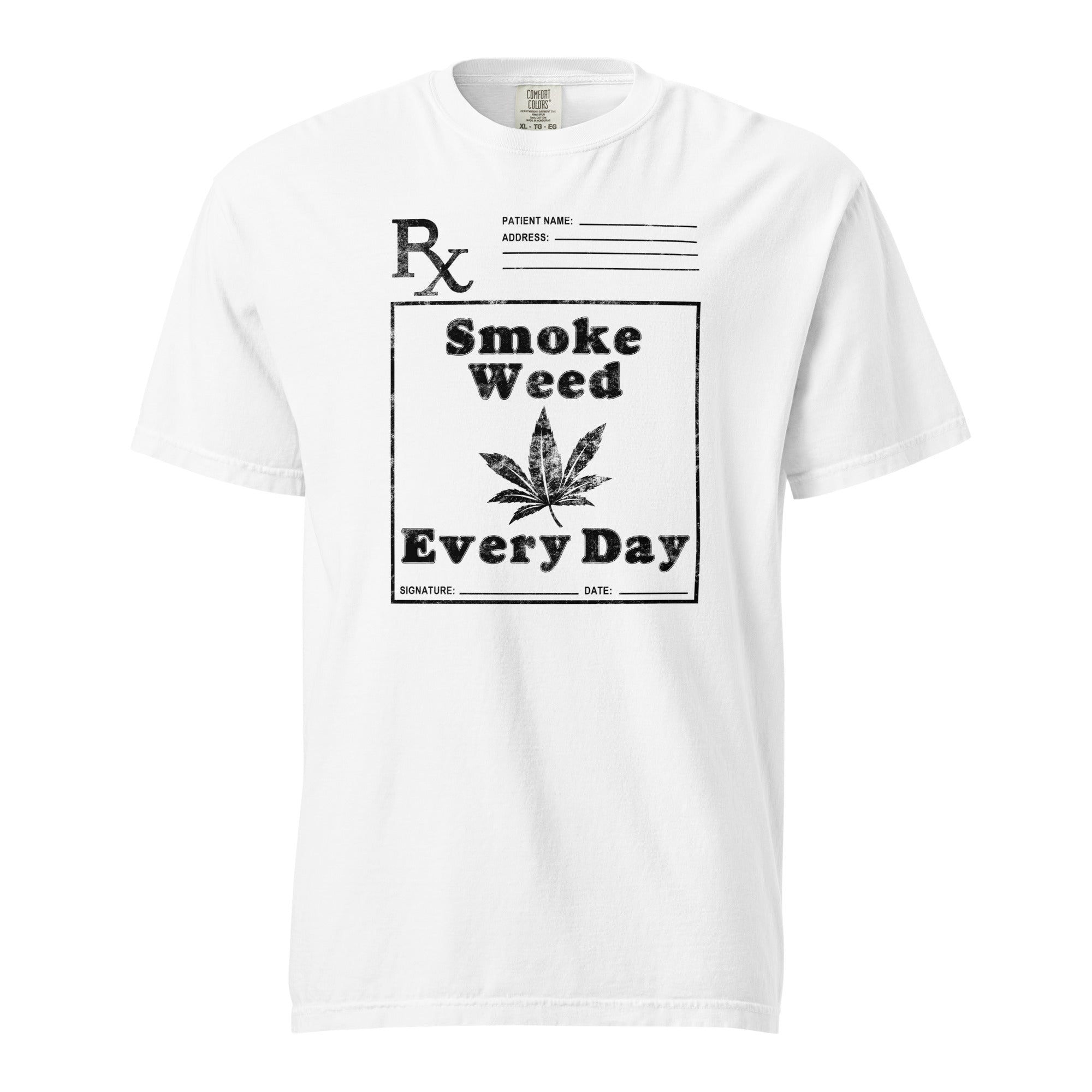 Smoke Weed Everyday T-Shirt – Funny Doctor’s Rx Weed Apparel | Magic Leaf Tees