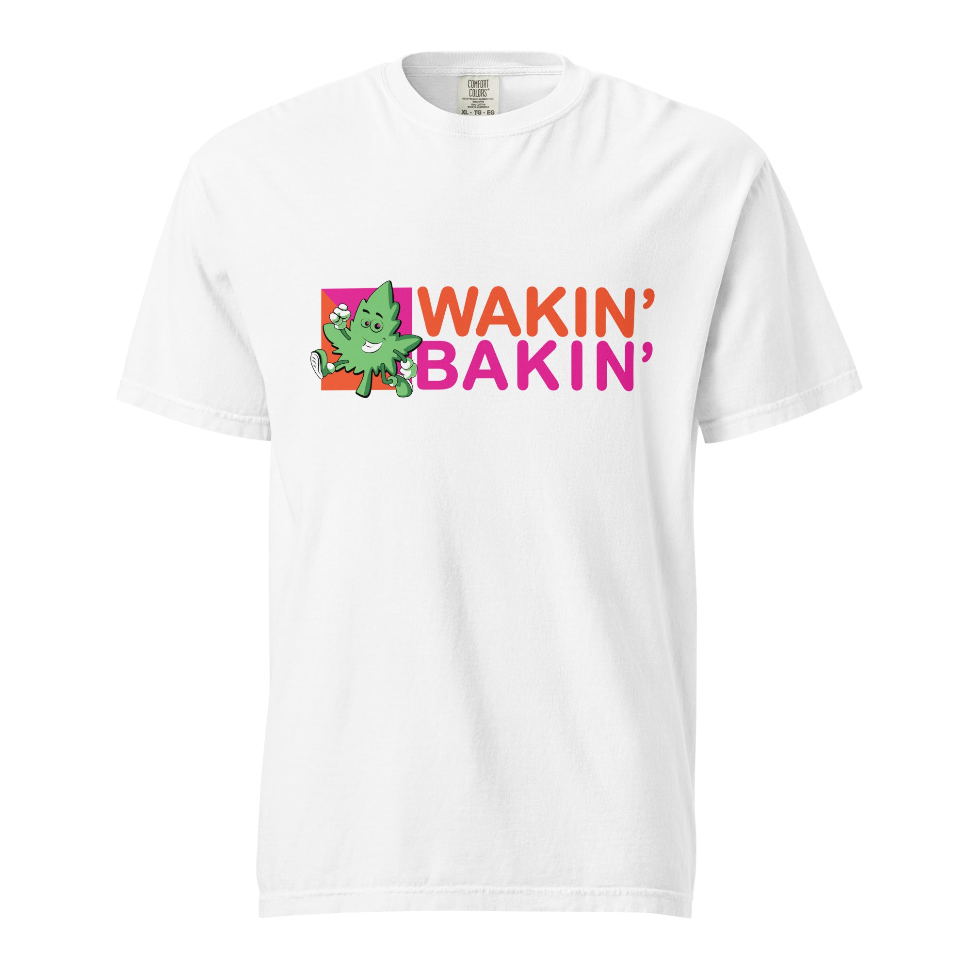 Wakin' Bakin' T-Shirt – Funny Weed Apparel Donut Shop Logo | Magic Leaf Tees