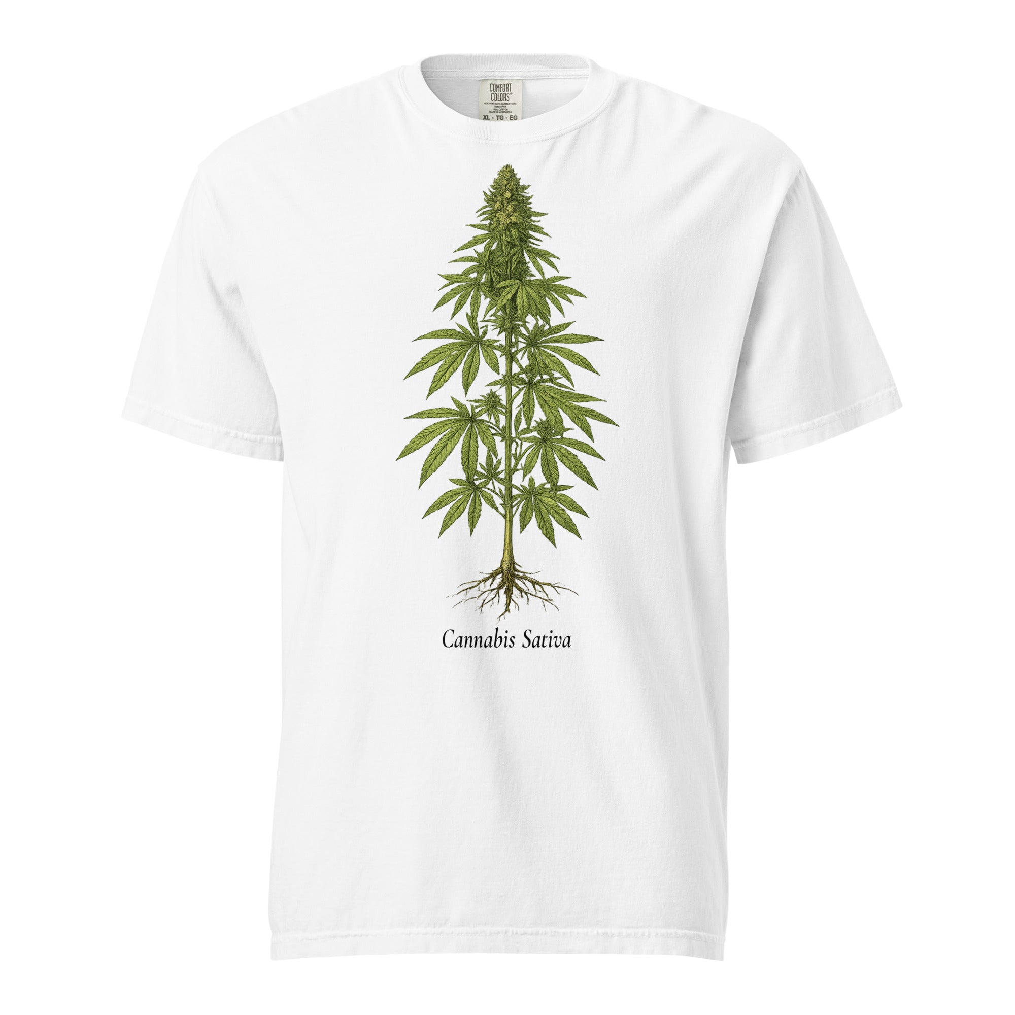 Vintage Cannabis Botanical T-Shirt | 19th Century Cannabis Sativa Plant Illustration Tee | Naturalist Weed Graphic Shirt | Magic Leaf Tees