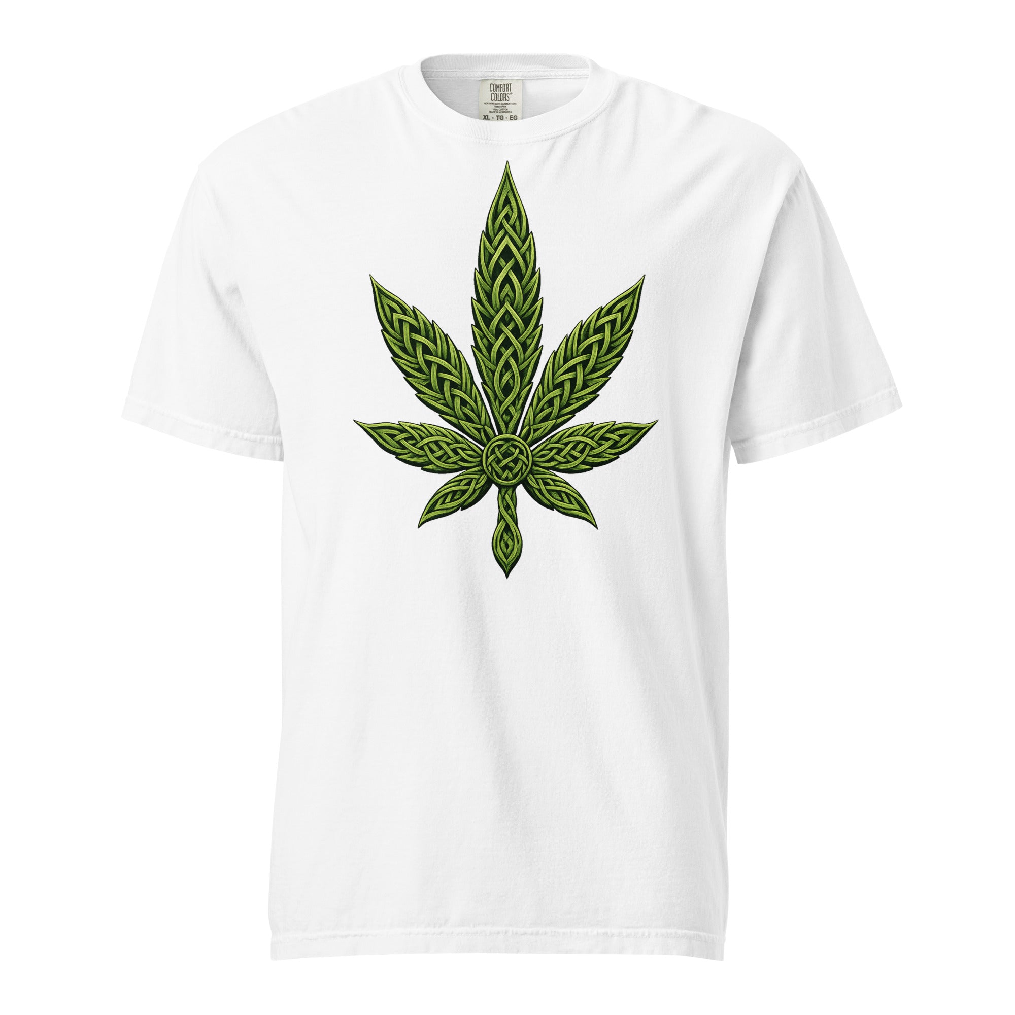 Celtic Knot Cannabis Leaf T-Shirt – Intricate Weed Leaf Graphic Tee | Magic Leaf Tees