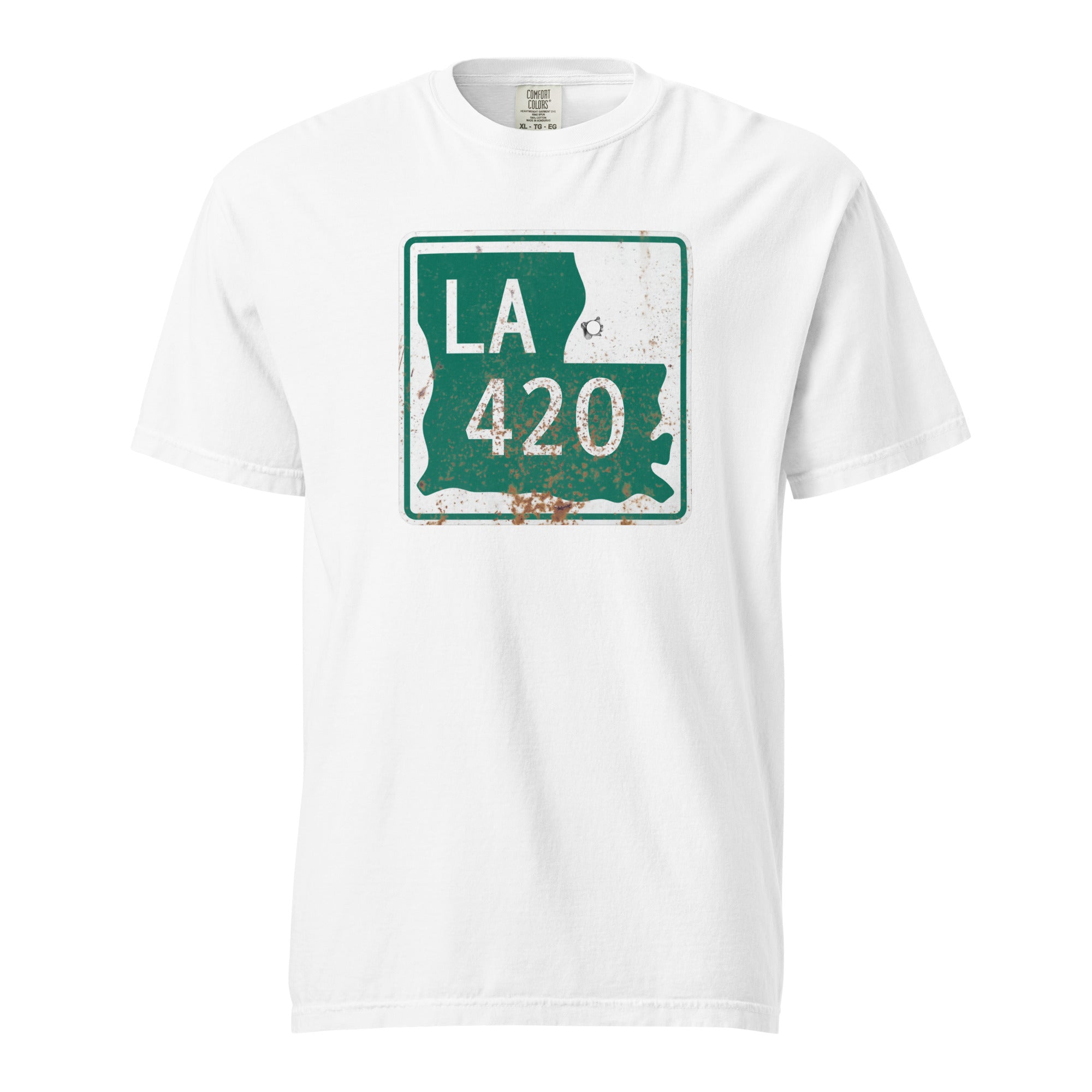Louisiana 420 Highway Sign Weed Shirt | Bayou Cannabis Graphic Tee | Magic Leaf Tees