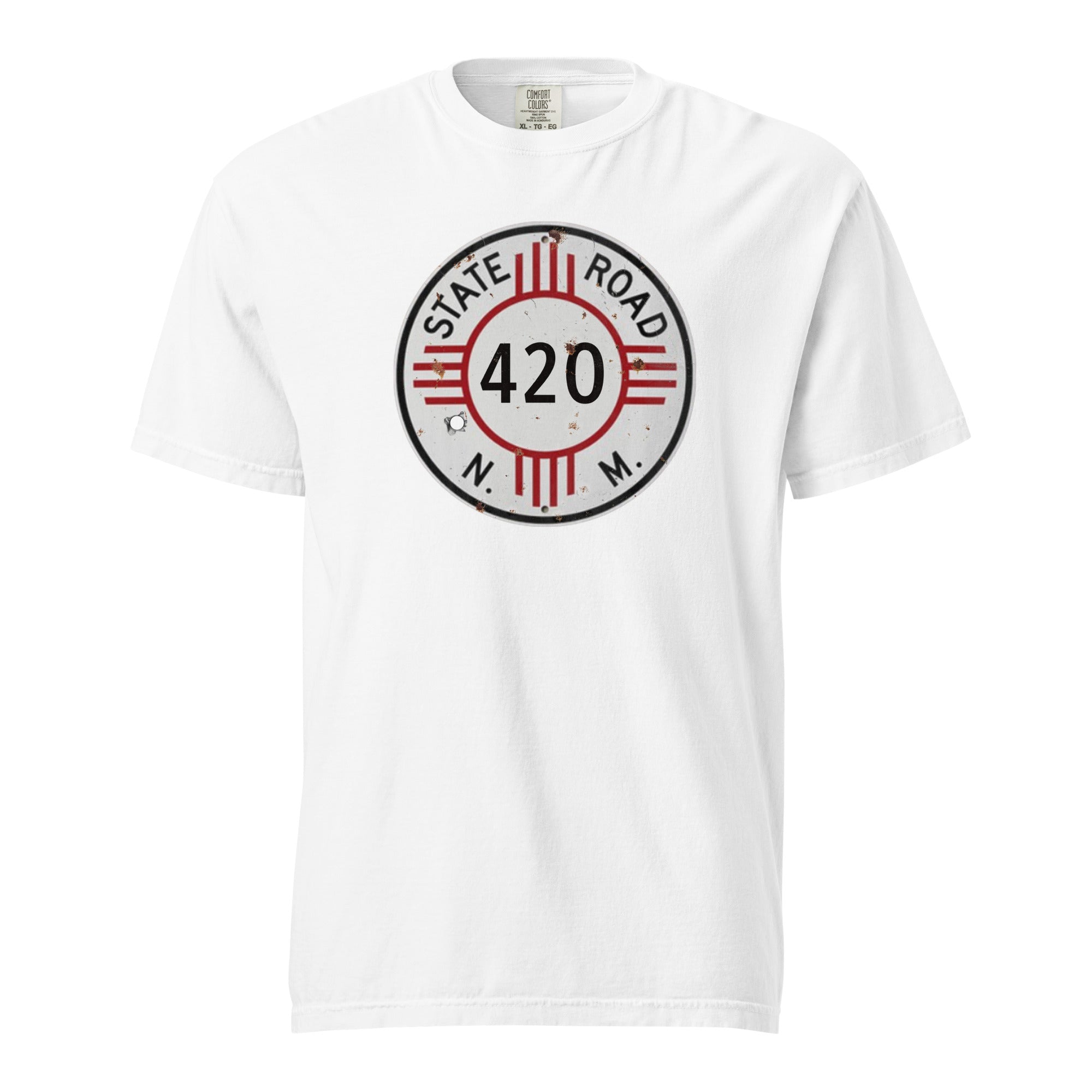 Vintage New Mexico 420 Highway Sign Weed Shirt | Retro Southwest Cannabis Graphic Tee | Magic Leaf Tees
