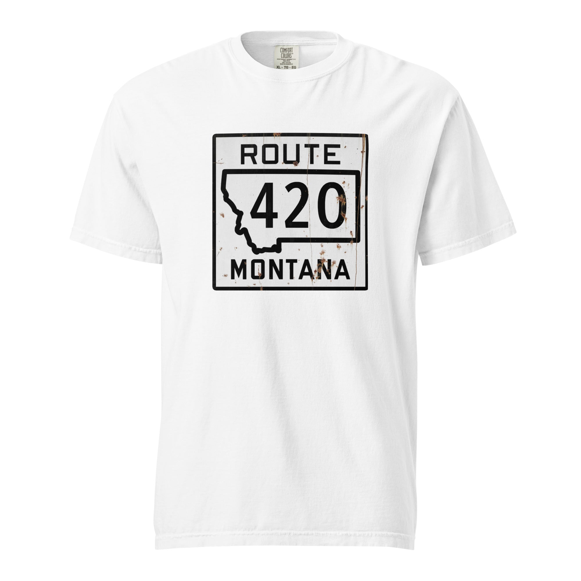 Vintage Montana Route 420 Weed Shirt | Distressed Highway Sign T-Shirt