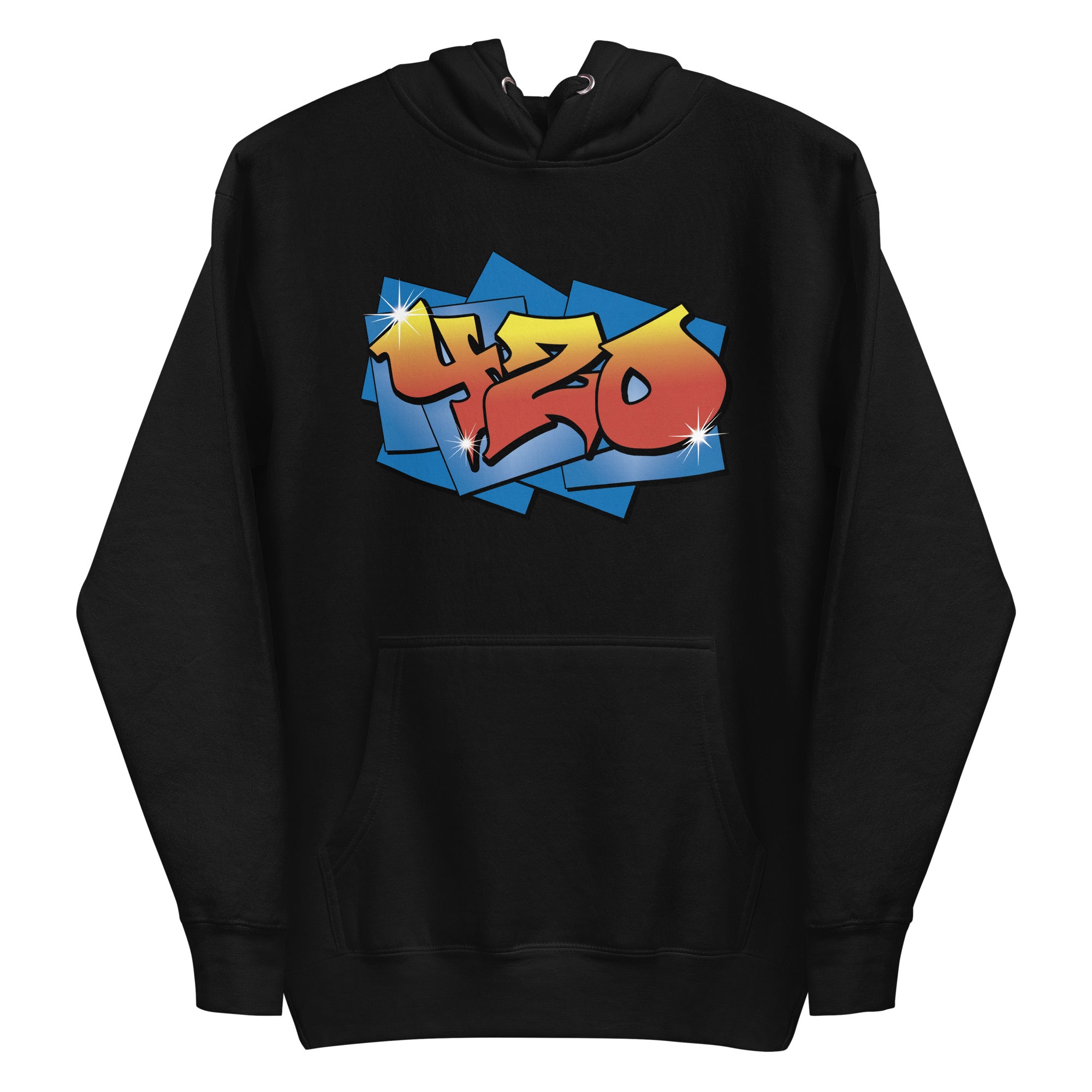 Graffiti 420 Hoodie | Urban Cannabis Hoodie | Street Art Weed Fashion | Magic Leaf Tees