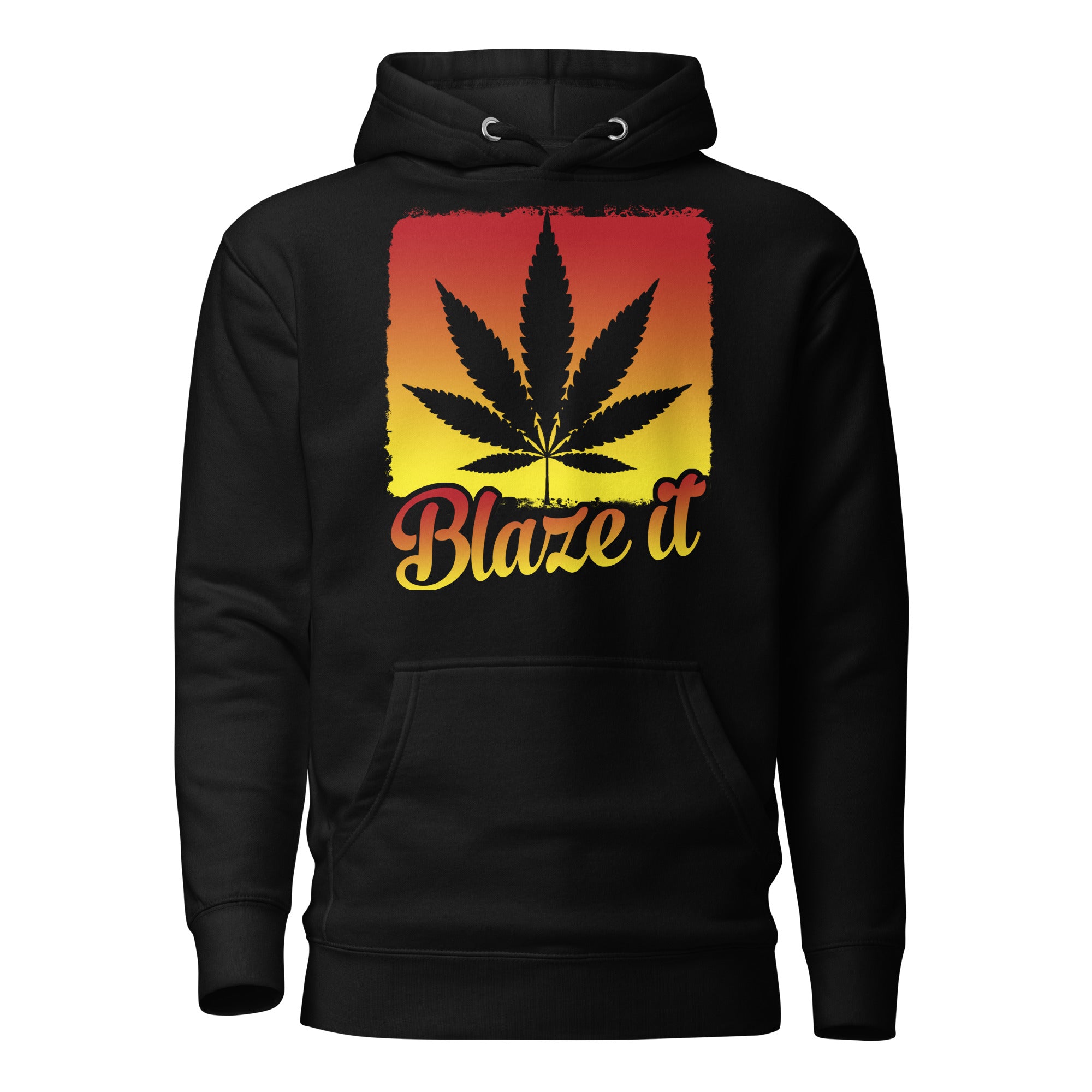 Blaze It Hoodie – Colorful Cannabis-Themed Apparel | Magic Leaf Tees