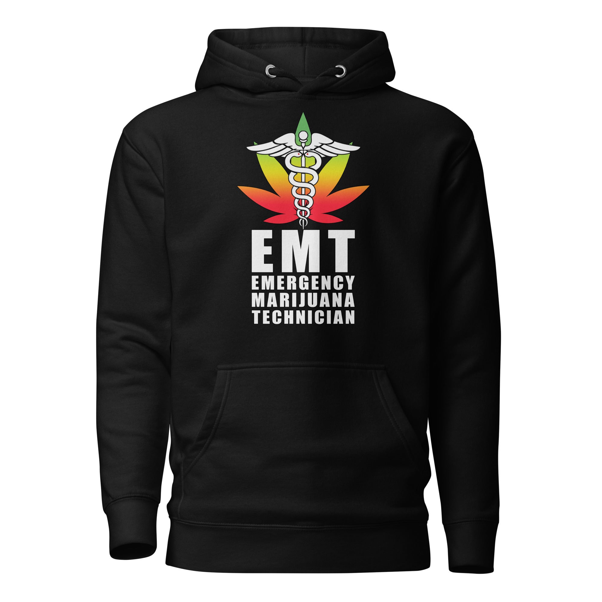 EMT Emergency Marijuana Technician Hoodie – Funny Weed-Themed Apparel | Magic Leaf Tees