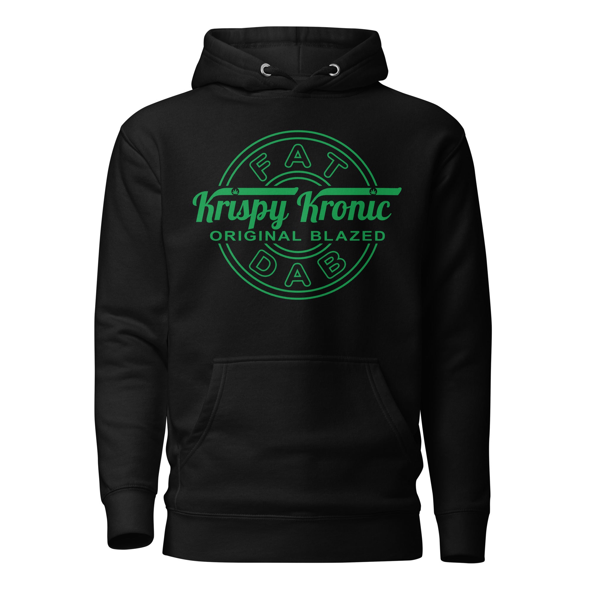 Krispy Kronic Original Blazed Fat Dabs Hoodie – Funny Weed-Themed Apparel for Cannabis Dabbers | Magic Leaf Tees