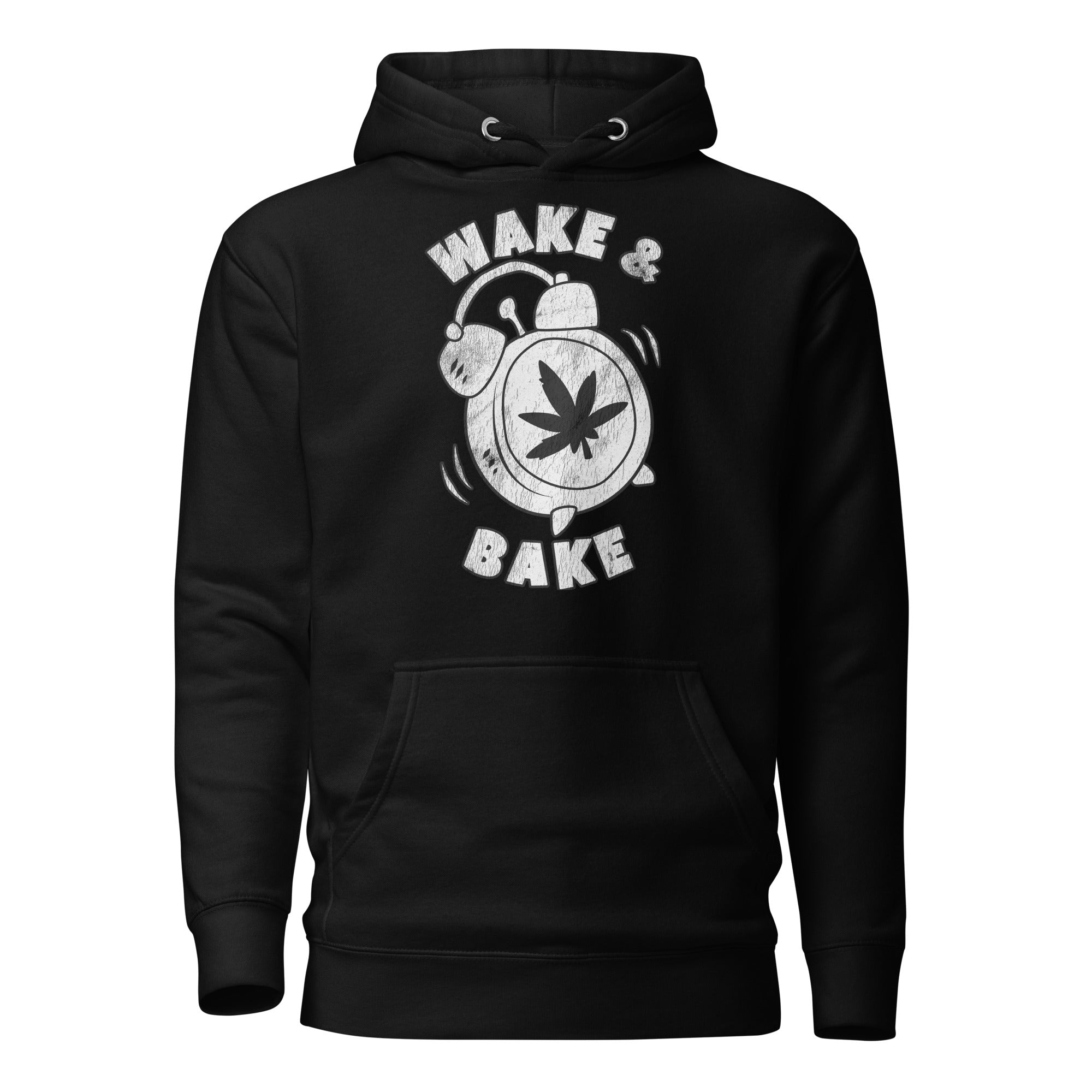 Wake & Bake Funny Weed Hoodie – Perfect Cannabis Hoodie for Marijuana Smokers | Magic Leaf Tees