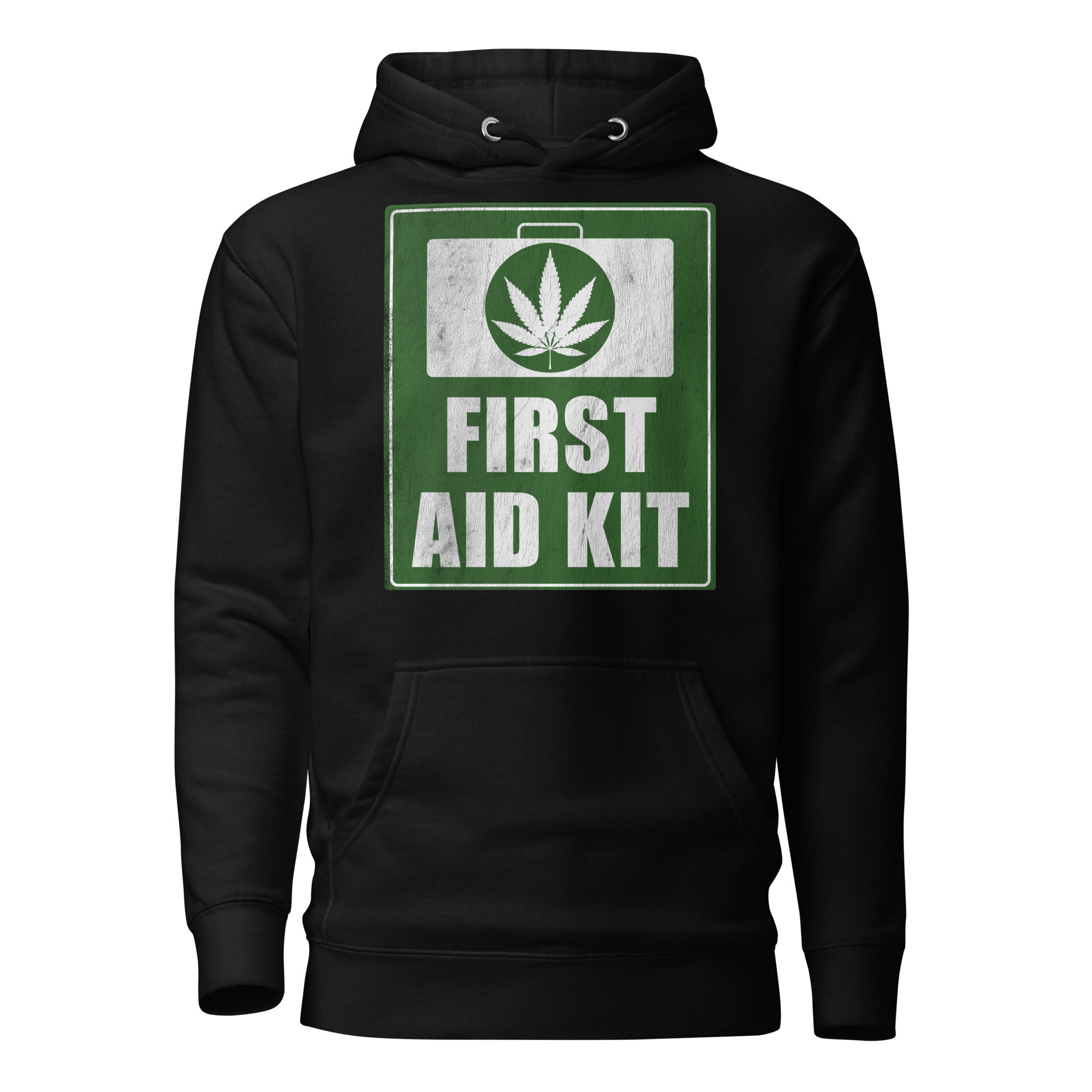 First Aid Kit Funny Medical Marijuana Hoodie – Perfect Weed Hoodie for Cannabis Patients | Magic Leaf Tees