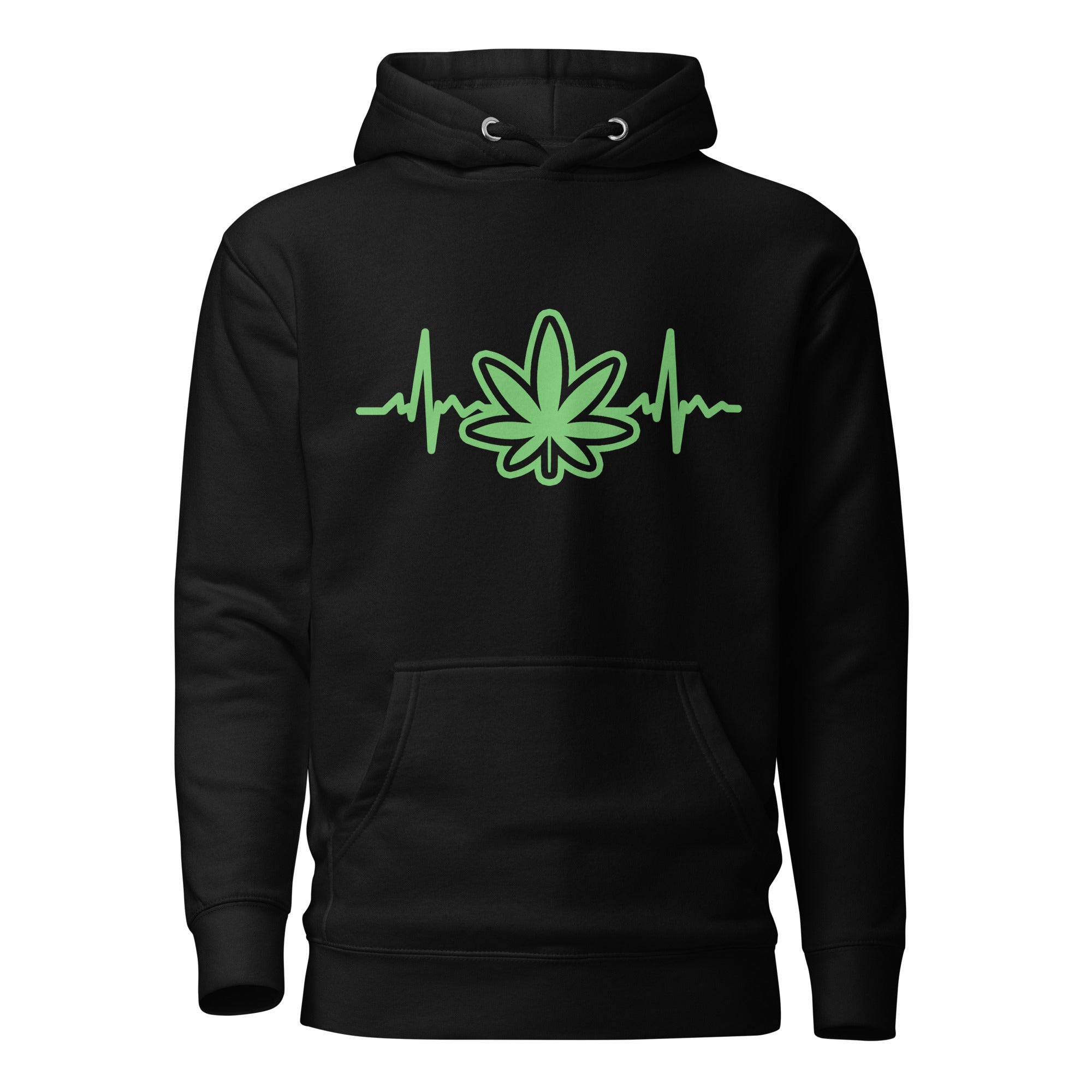 Heartbeat Weed Hoodie – Perfect Cannabis Hoodie for Stoners | Magic Leaf Tees