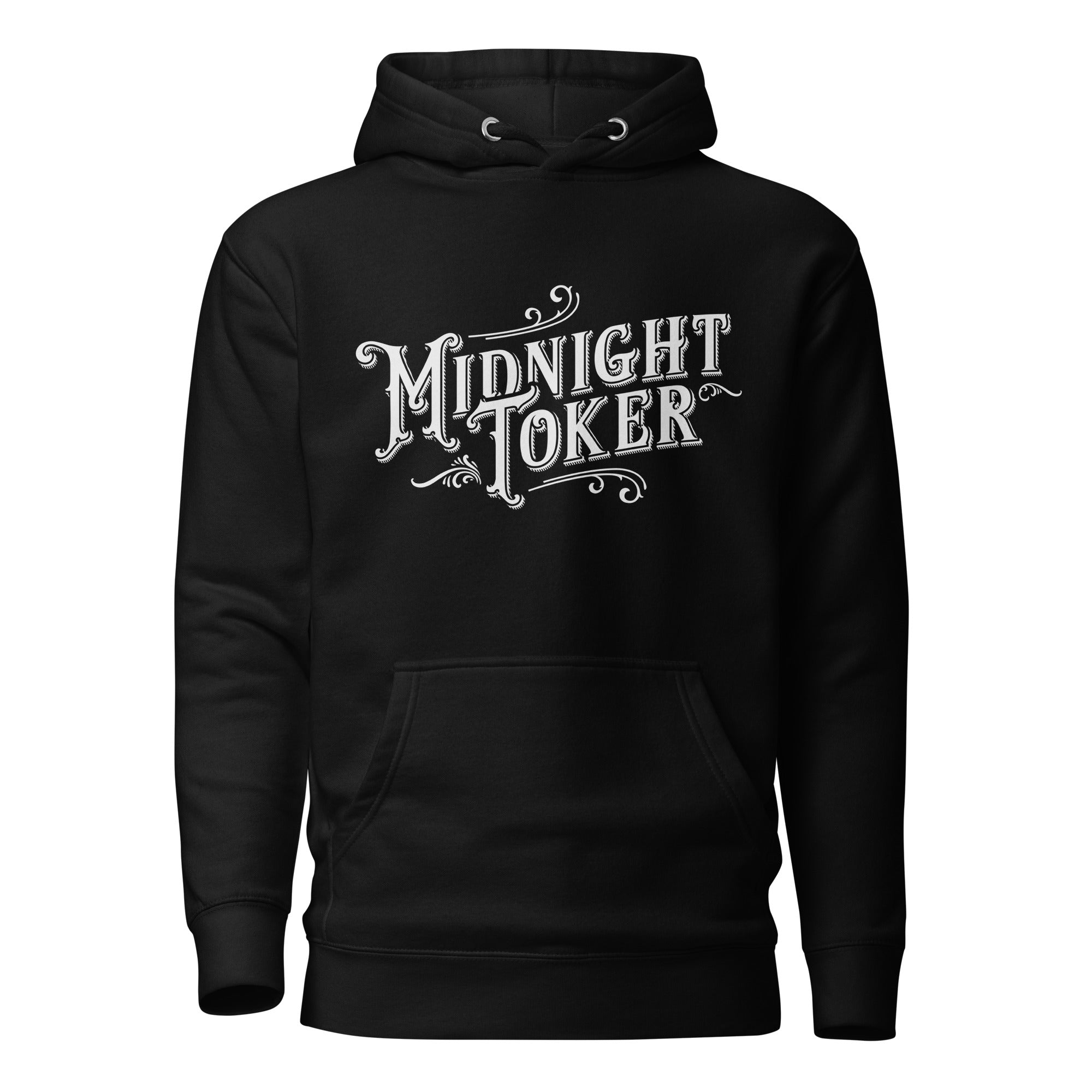 Midnight Toker Hoodie – Vintage Weed Apparel | Magic Leaf Tees