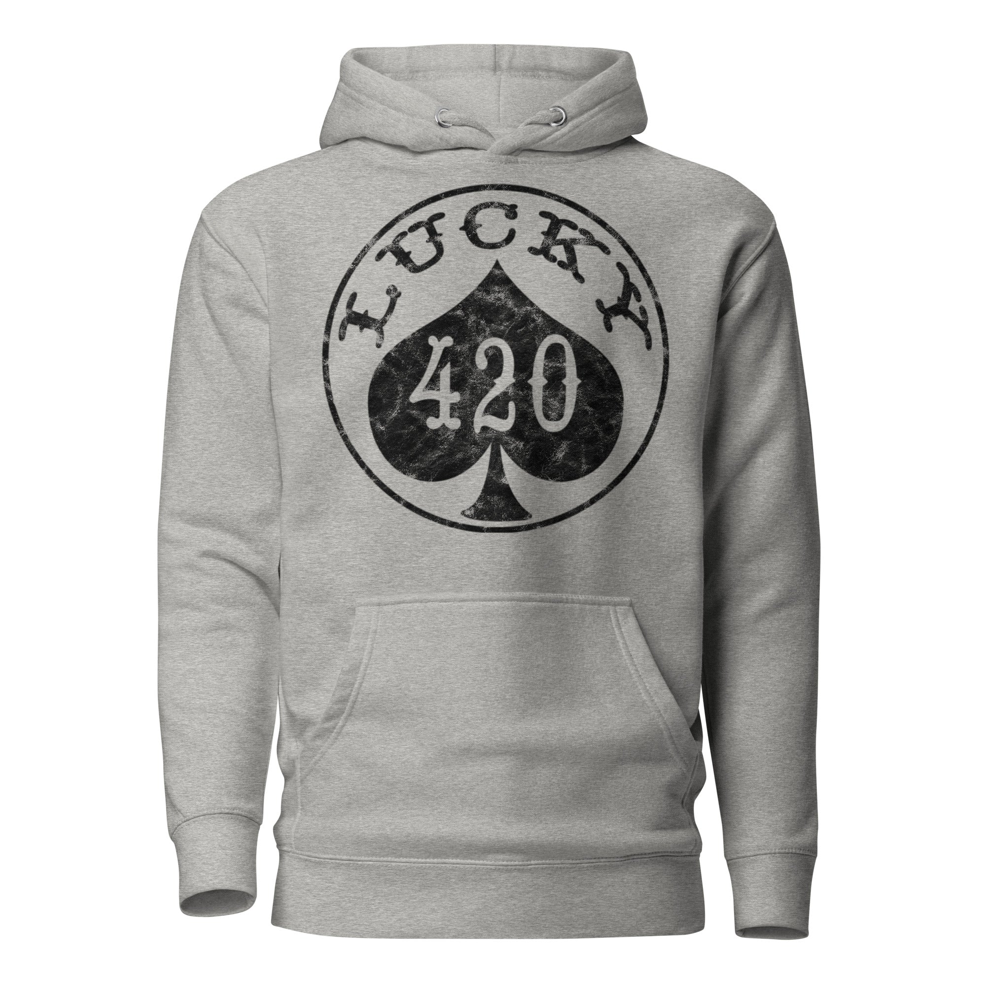 Lucky 420 Weed Hoodie – Weed-Themed Casino Poker Chip Design | Magic Leaf Tees