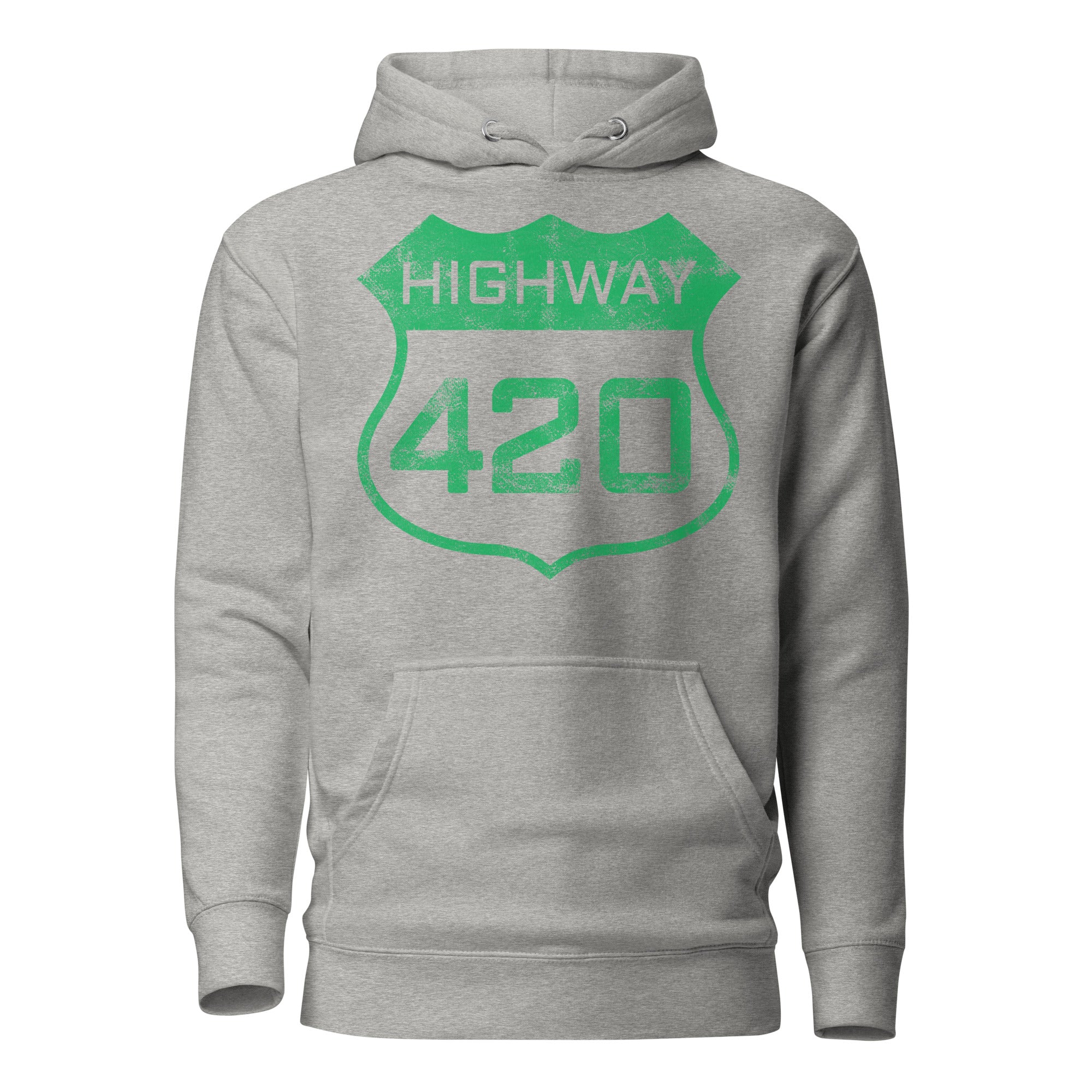 Highway 420 Funny Cannabis Hoodie – Perfect Weed Hoodie for Stoners | Magic Leaf Tees