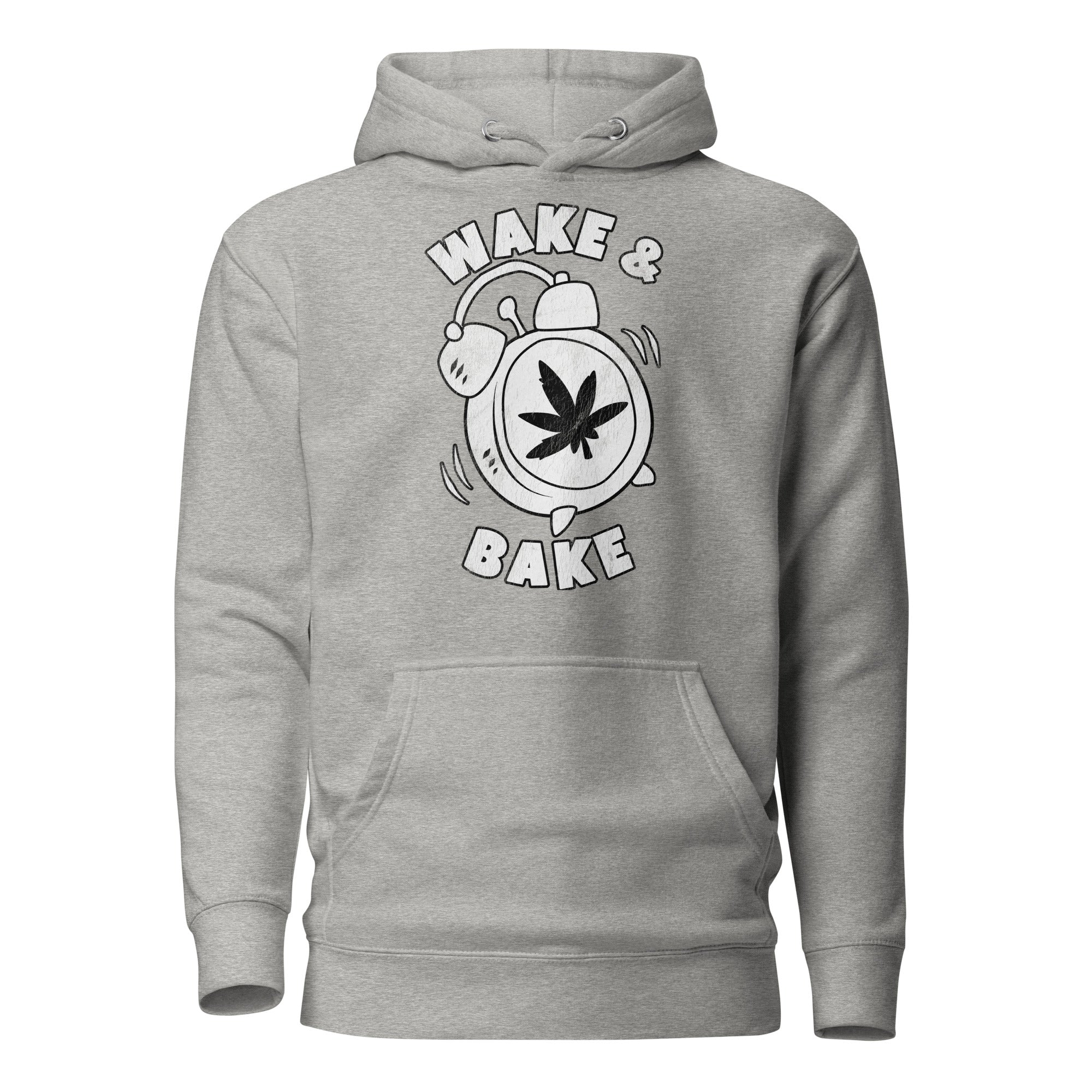 Wake & Bake Funny Weed Hoodie – Perfect Cannabis Hoodie for Marijuana Smokers | Magic Leaf Tees