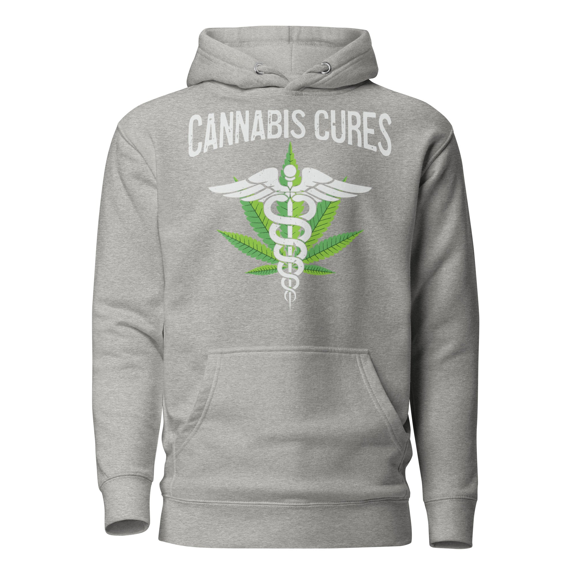 Cannabis Cures Medical Marijuana Hoodie – Perfect Weed Hoodie for Cannabis Healthcare Advocates | Magic Leaf Tees