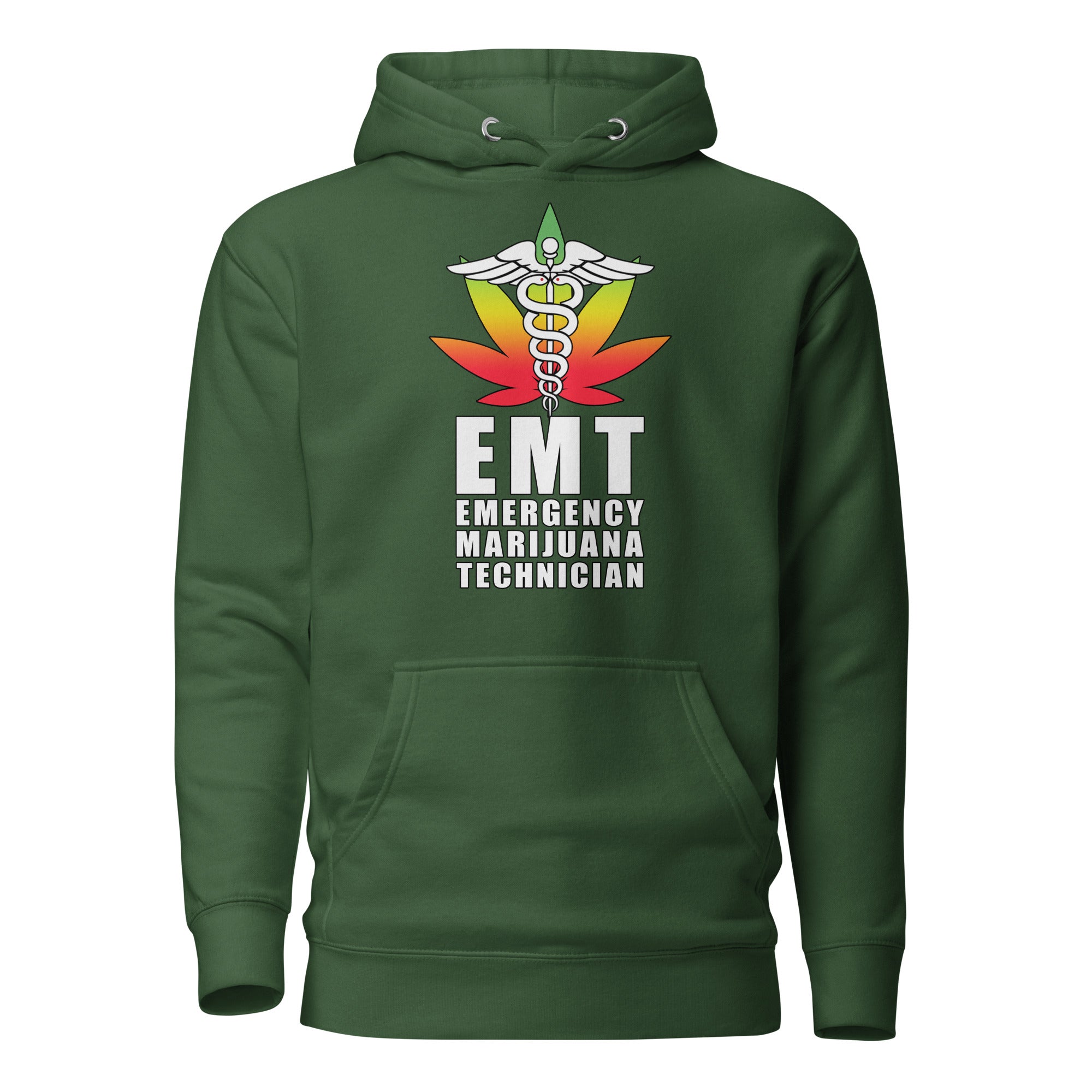 EMT Emergency Marijuana Technician Hoodie – Funny Weed-Themed Apparel | Magic Leaf Tees