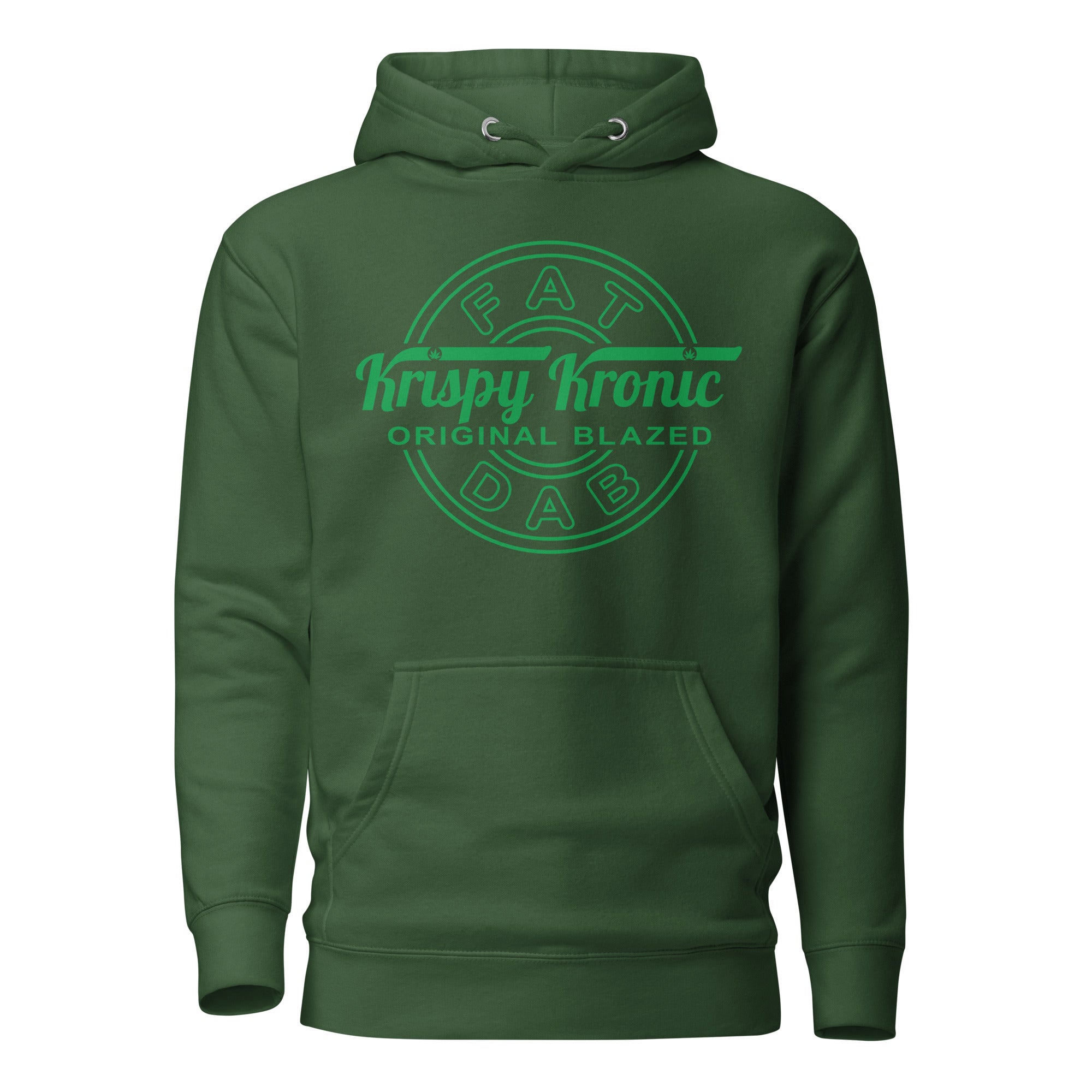 Krispy Kronic Original Blazed Fat Dabs Hoodie – Funny Weed-Themed Apparel for Cannabis Dabbers | Magic Leaf Tees