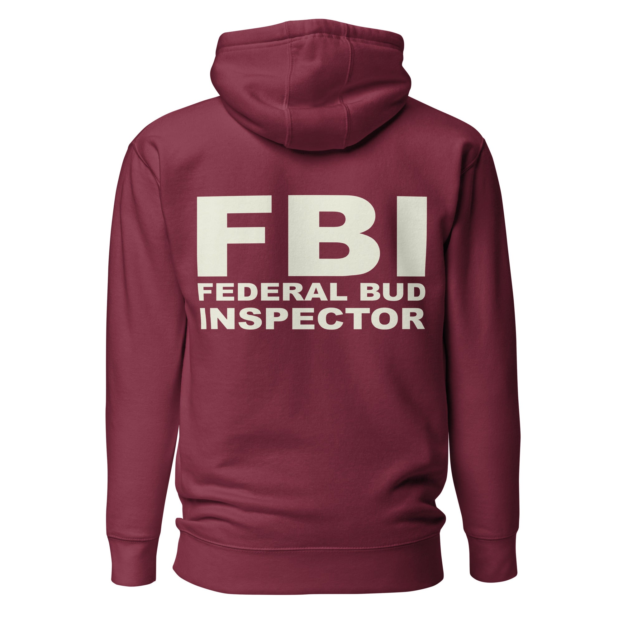 FBI Federal Bud Inspector Hoodie – Funny Weed-Themed Apparel for Marijuana Smokers | Magic Leaf Tees