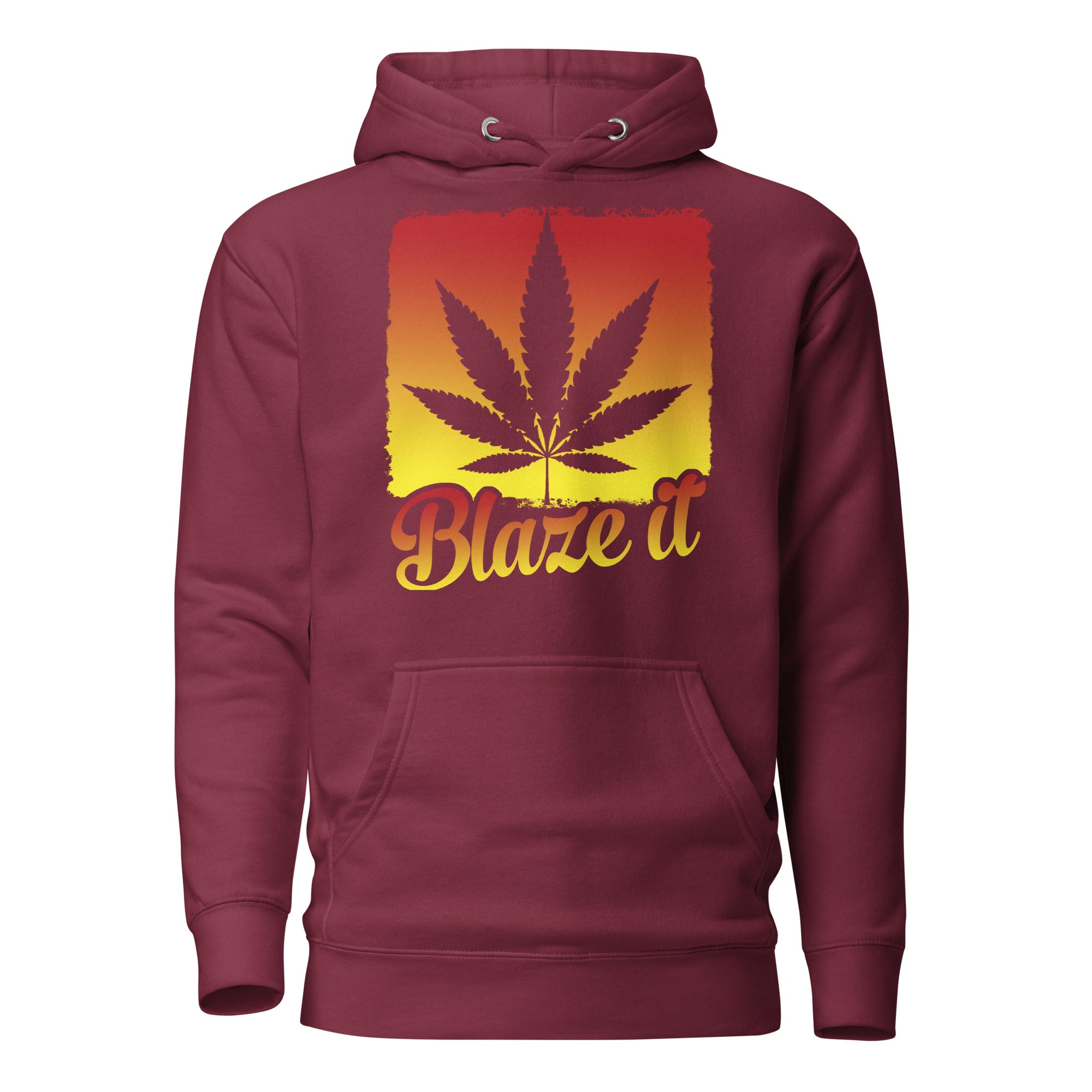 Blaze It Hoodie – Colorful Cannabis-Themed Apparel | Magic Leaf Tees