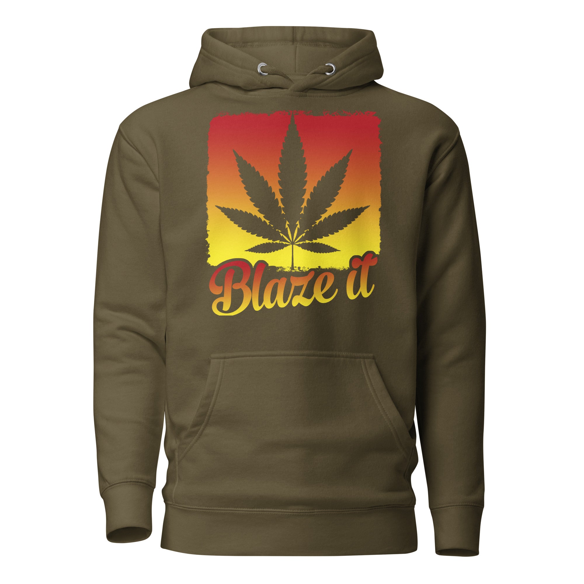 Blaze It Hoodie – Colorful Cannabis-Themed Apparel | Magic Leaf Tees