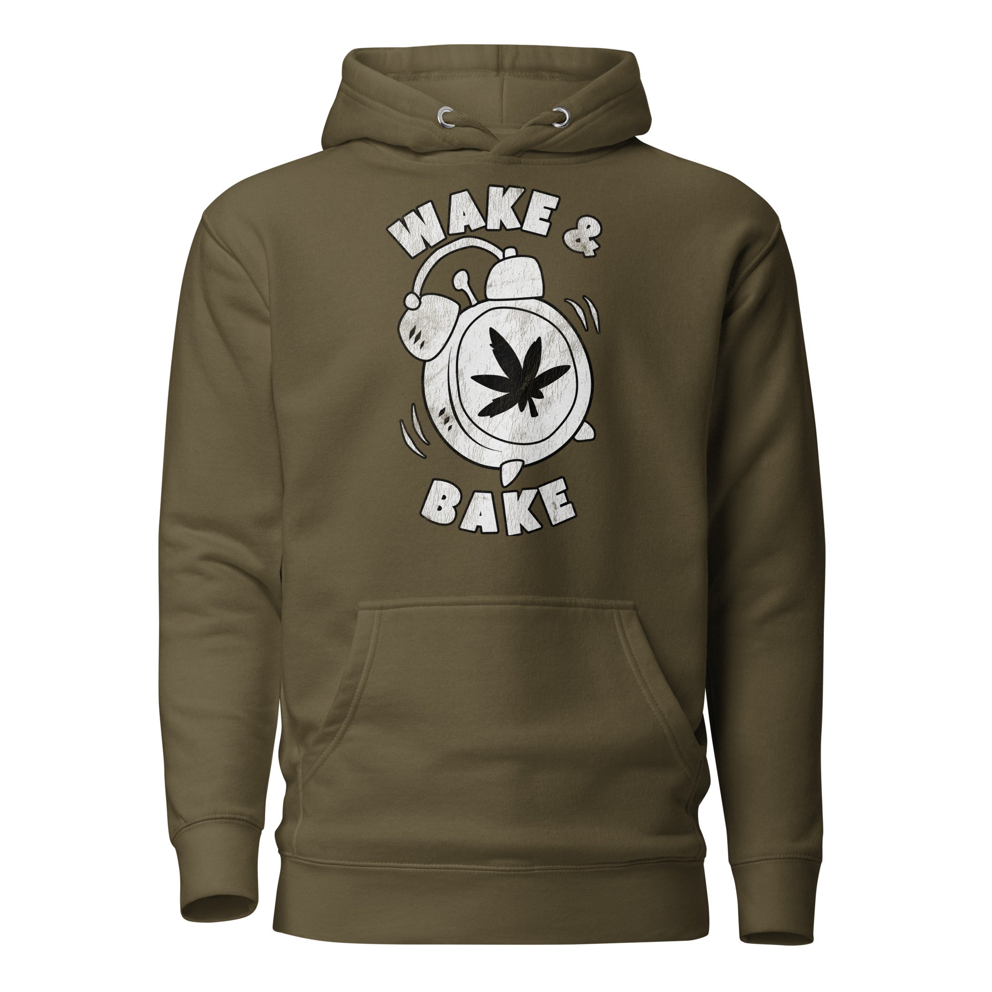 Wake & Bake Funny Weed Hoodie – Perfect Cannabis Hoodie for Marijuana Smokers | Magic Leaf Tees