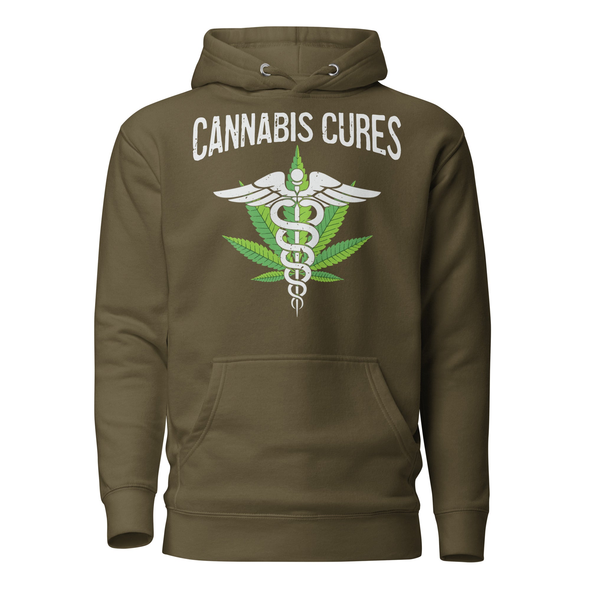 Cannabis Cures Medical Marijuana Hoodie – Perfect Weed Hoodie for Cannabis Healthcare Advocates | Magic Leaf Tees