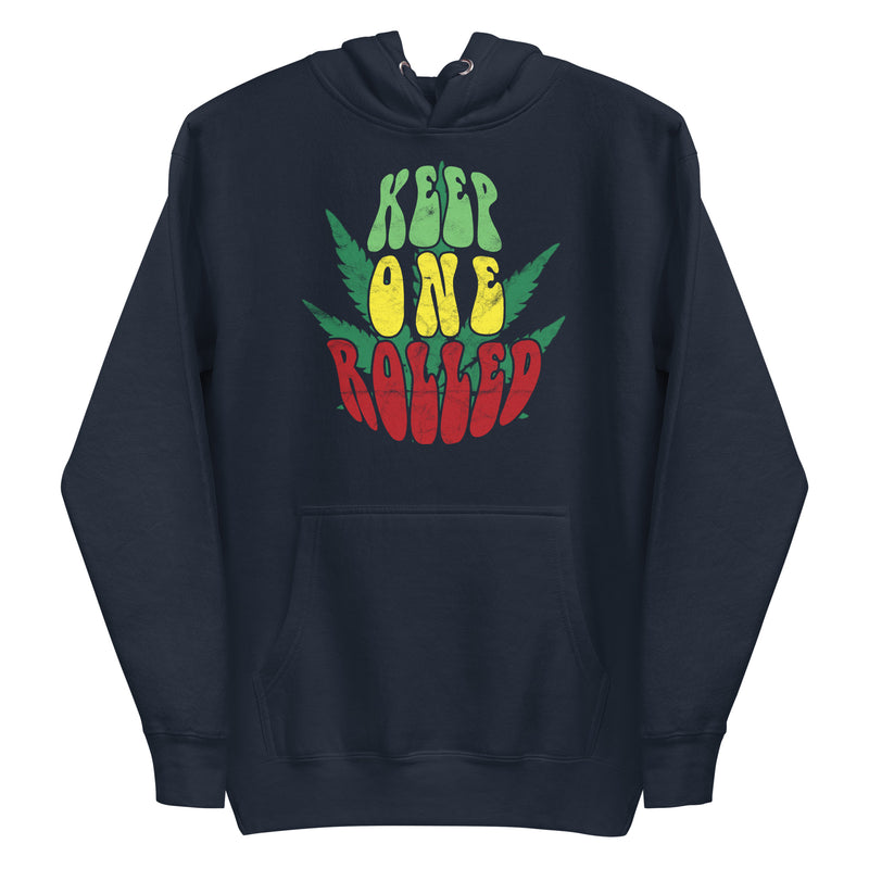 Cozy 'Keep One Rolled' Hoodie | 420-Inspired Cannabis Hoodie | Weed Enthusiast Apparel | Magic Leaf Tees