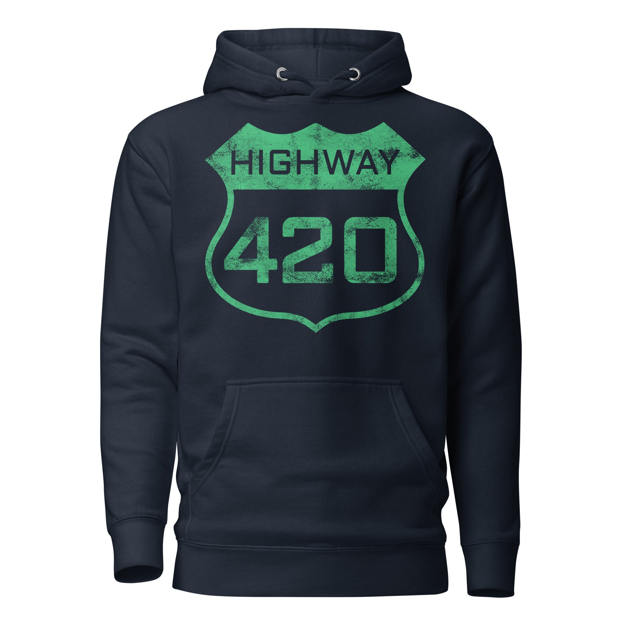 Highway 420 Funny Cannabis Hoodie – Perfect Weed Hoodie for Stoners | Magic Leaf Tees