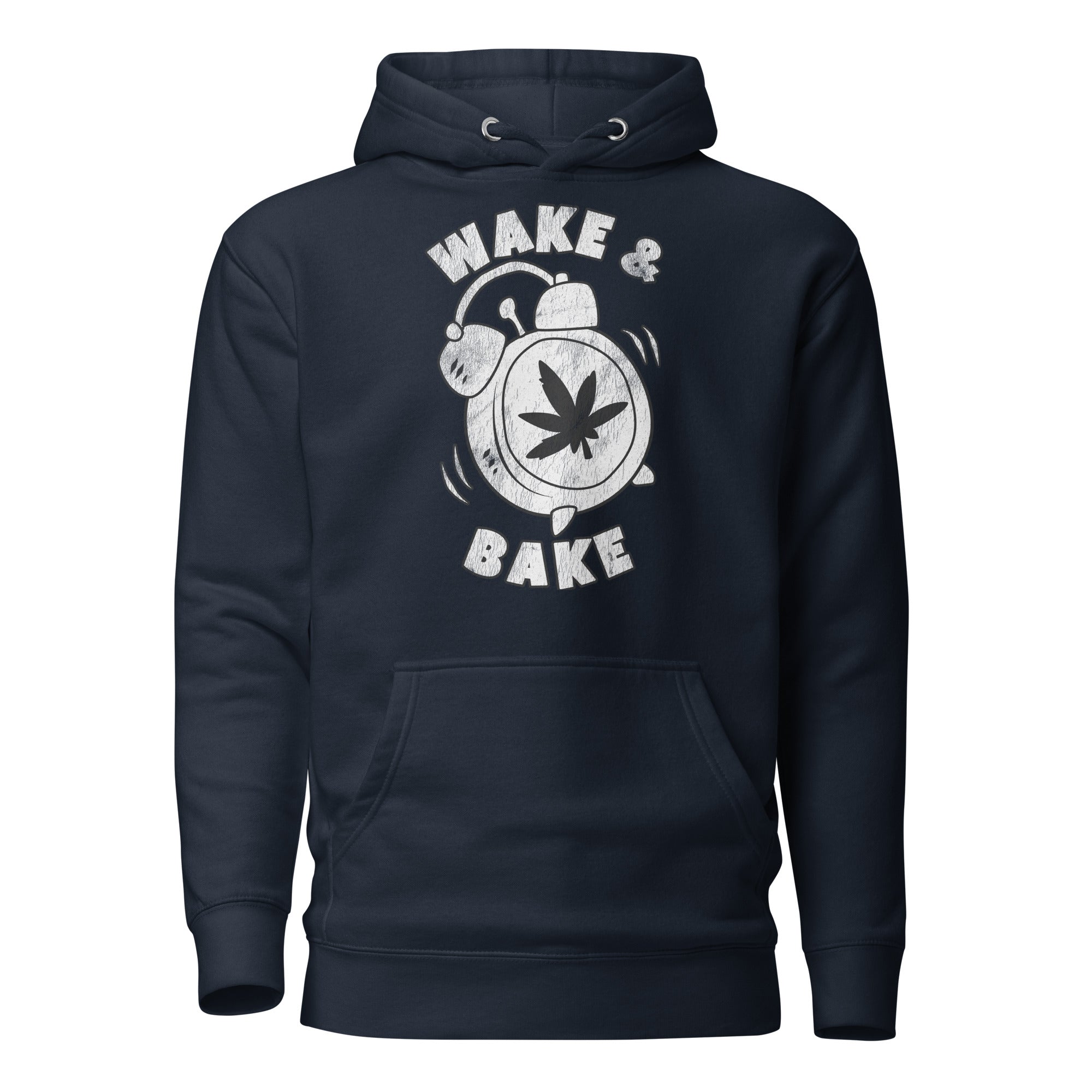 Wake & Bake Funny Weed Hoodie – Perfect Cannabis Hoodie for Marijuana Smokers | Magic Leaf Tees