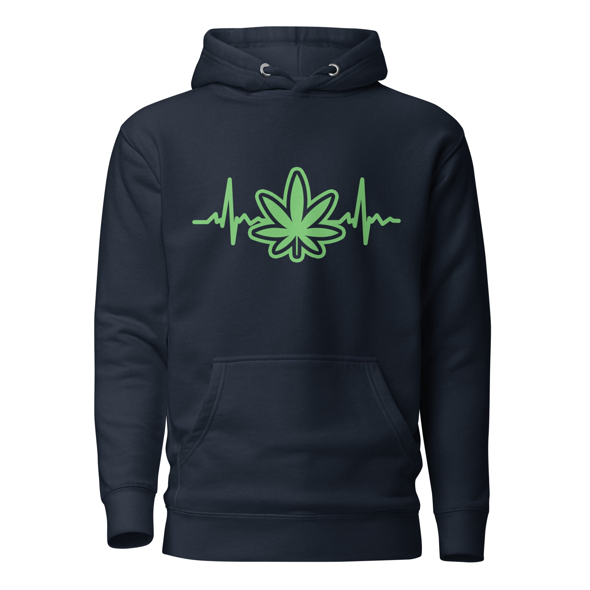 Heartbeat Weed Hoodie – Perfect Cannabis Hoodie for Stoners | Magic Leaf Tees