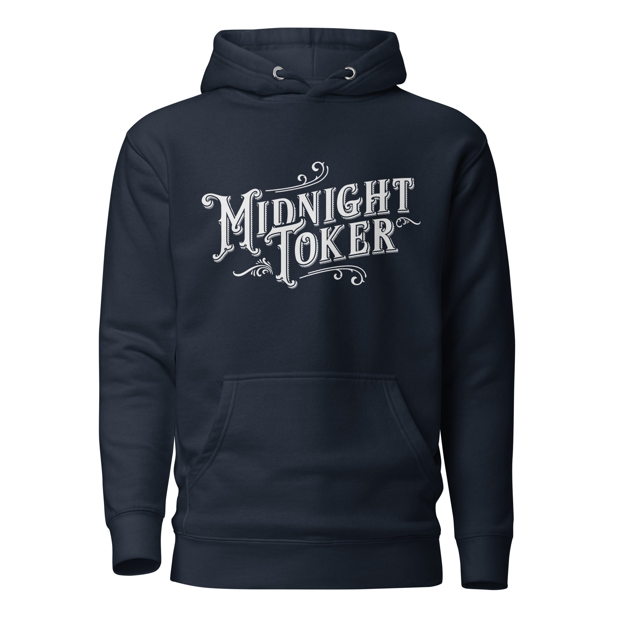 Midnight Toker Hoodie – Vintage Weed Apparel | Magic Leaf Tees