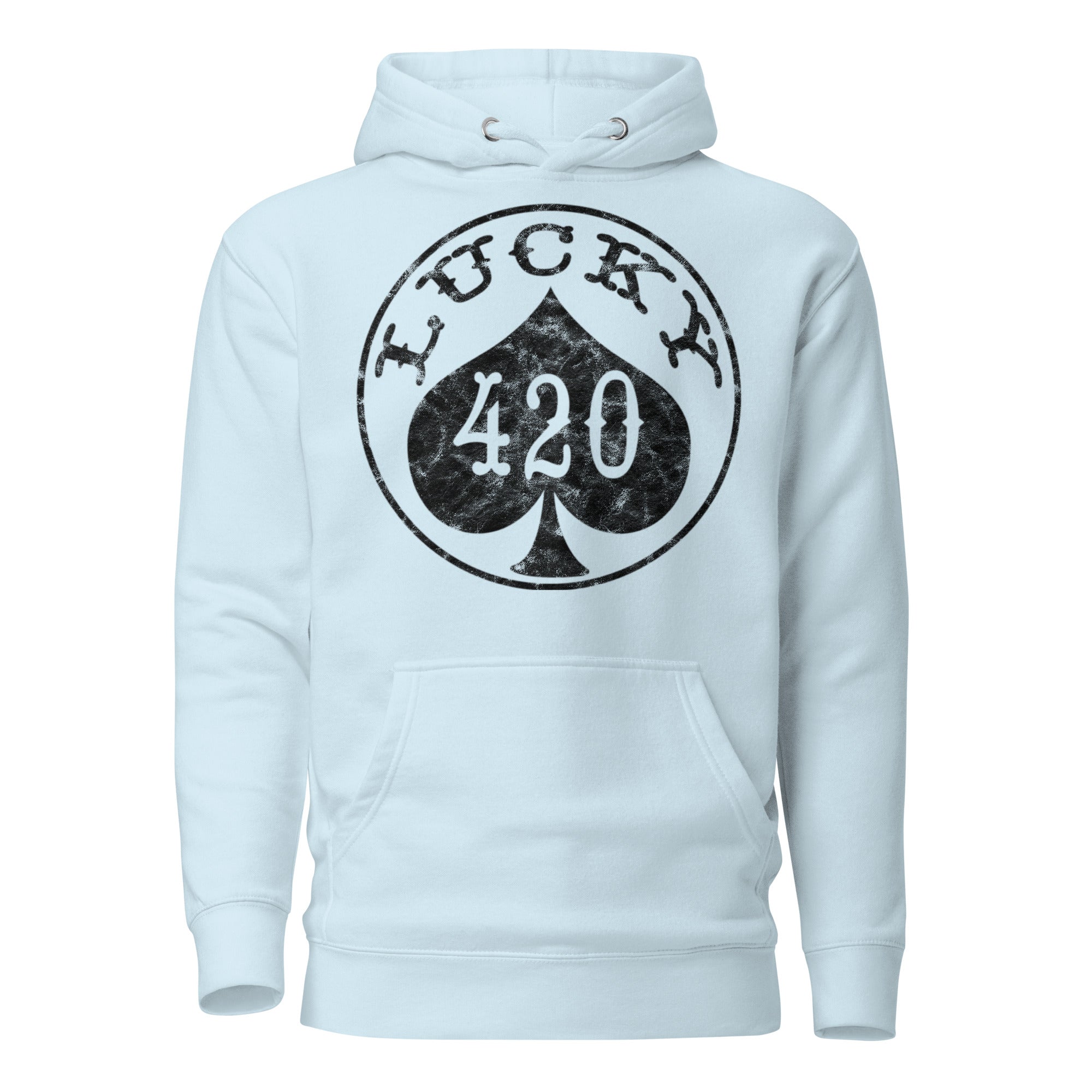 Lucky 420 Weed Hoodie – Weed-Themed Casino Poker Chip Design | Magic Leaf Tees