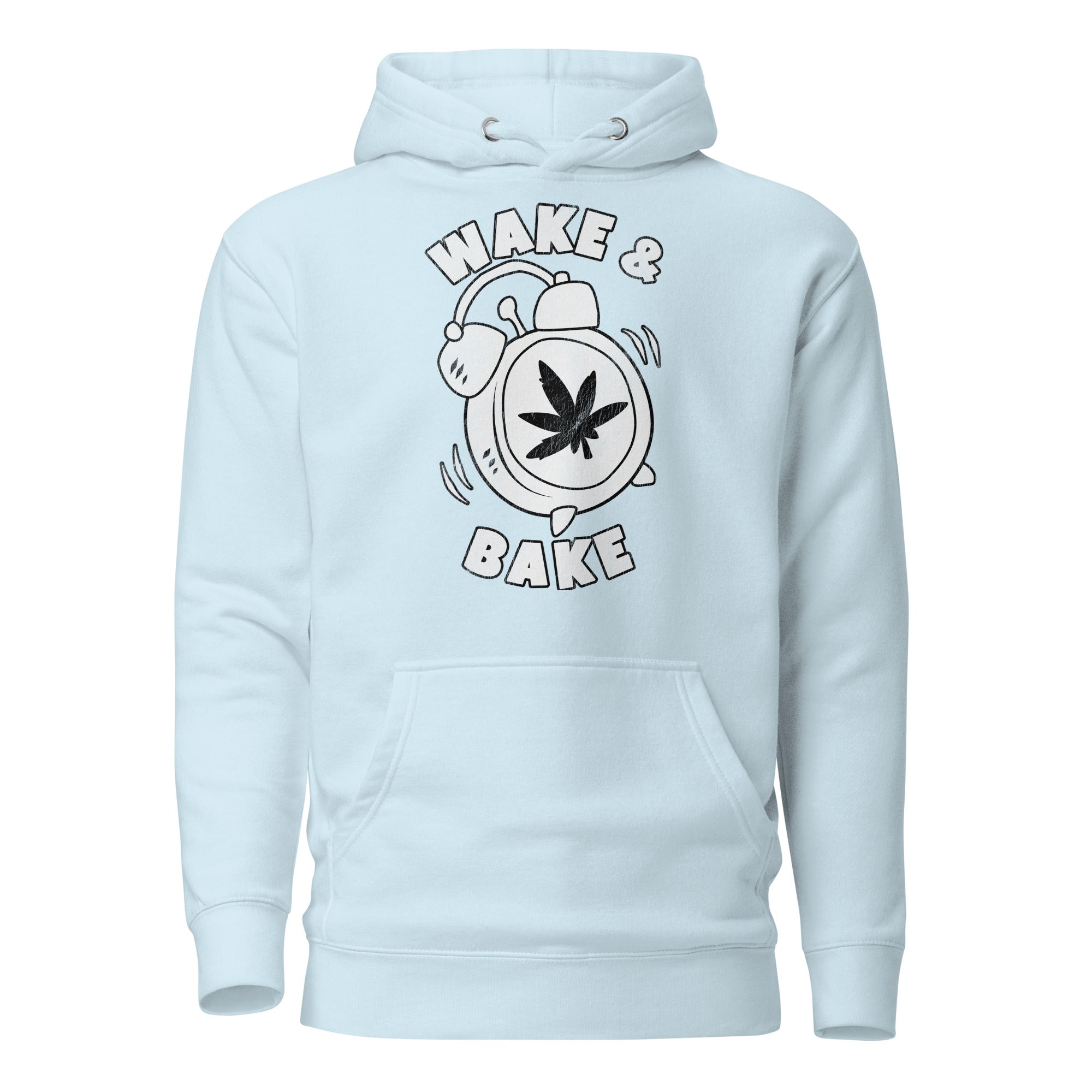 Wake & Bake Funny Weed Hoodie – Perfect Cannabis Hoodie for Marijuana Smokers | Magic Leaf Tees