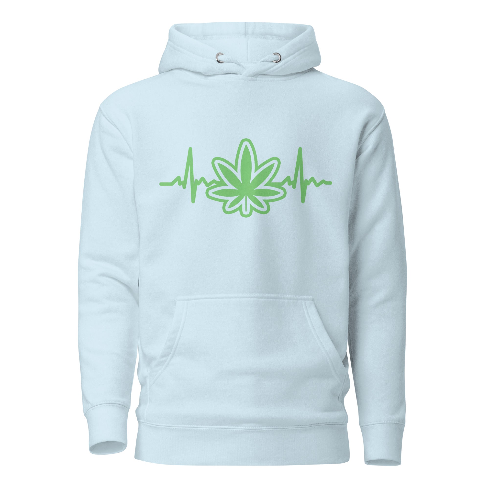 Heartbeat Weed Hoodie – Perfect Cannabis Hoodie for Stoners | Magic Leaf Tees