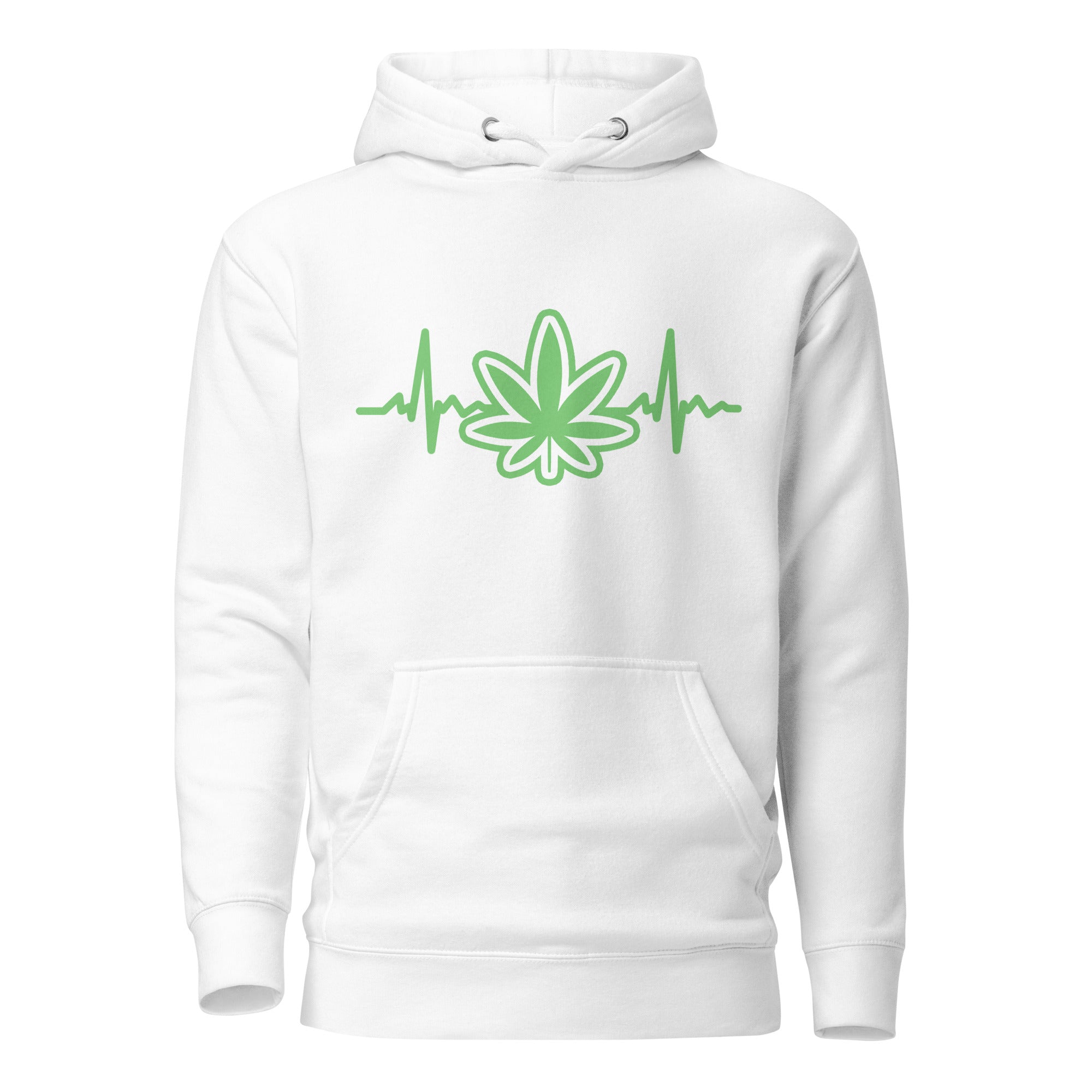 Heartbeat Weed Hoodie – Perfect Cannabis Hoodie for Stoners | Magic Leaf Tees