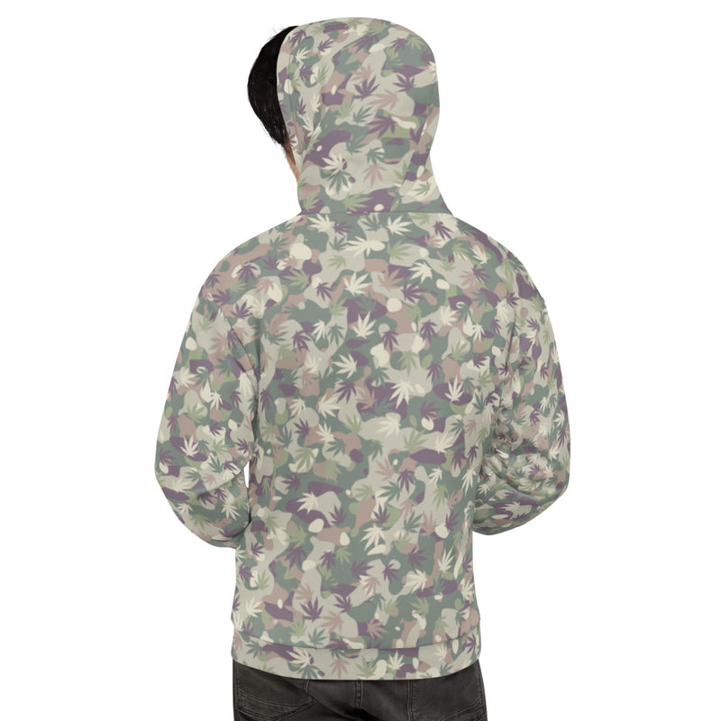 US Army Camouflage Cannabis Leaves Unisex Weed Hoodie