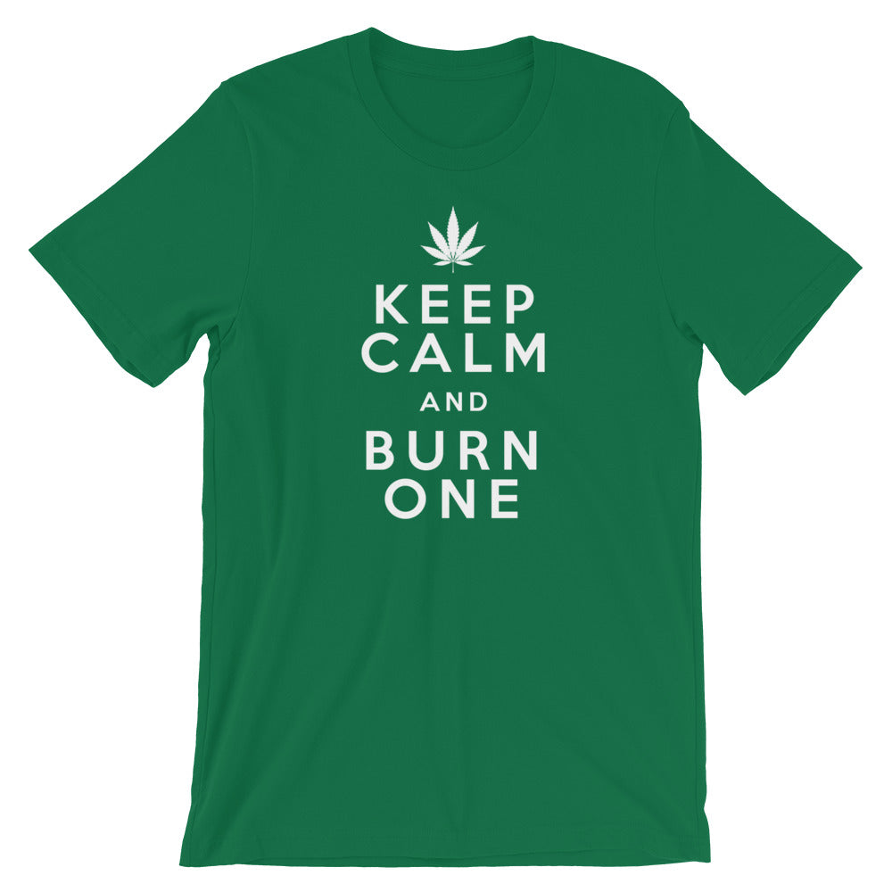 Keep Calm And Burn One 420 T-Shirt - Magic Leaf Tees