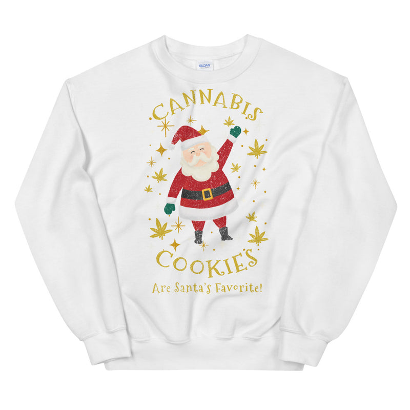 Cannabis Cookies Are Santa's Favorite Sweatshirt - Magic Leaf Tees