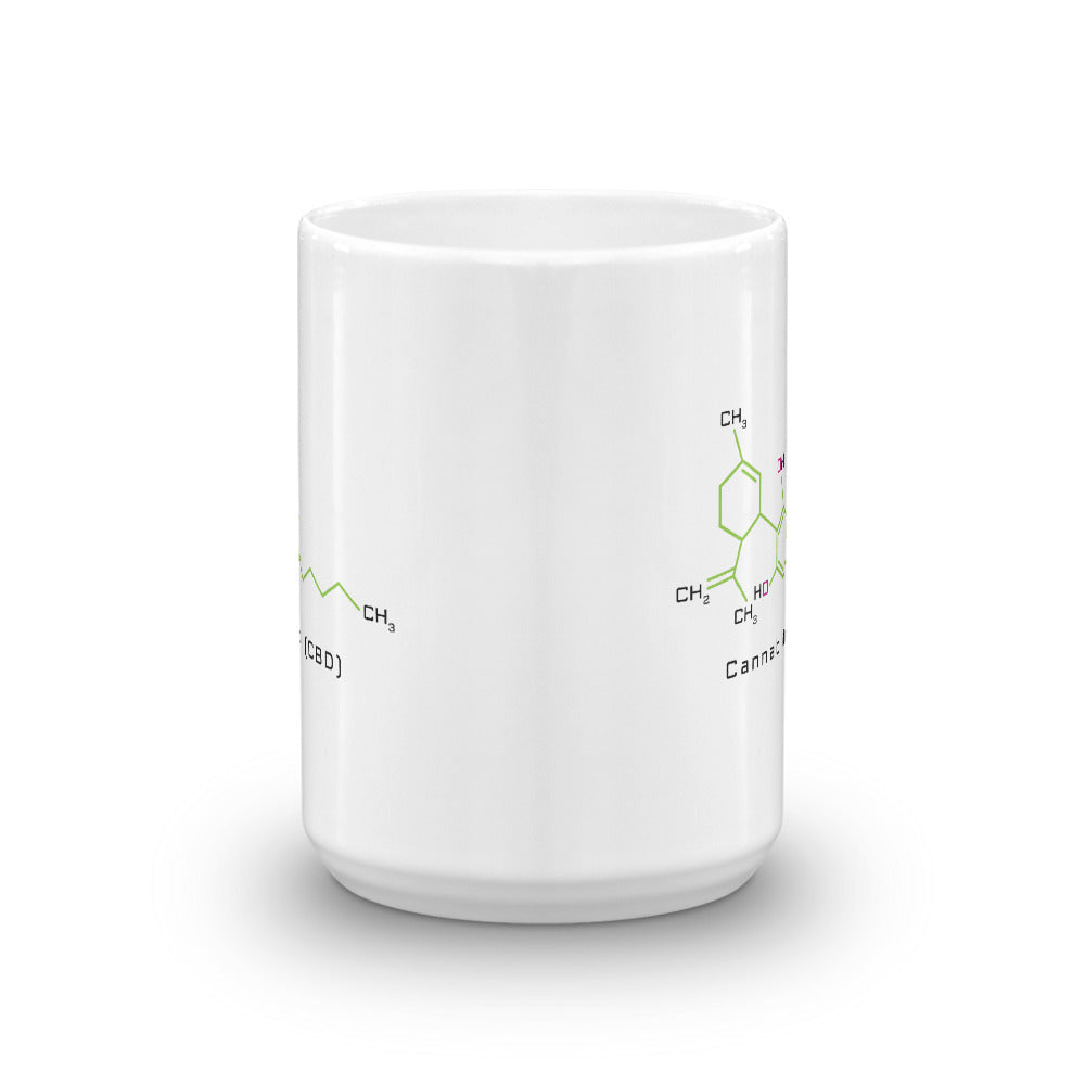 Cannabidiol CBD Coffee Mug - Magic Leaf Tees