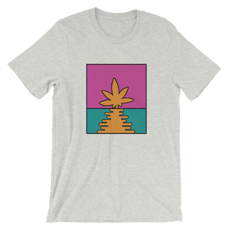 Pop Art Cannabis Leaf Sunset T-Shirt - Magic Leaf Tees