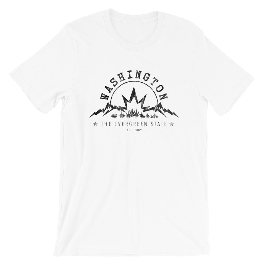 Washington The Evergreen State Cannabis T-Shirt - Magic Leaf Tees