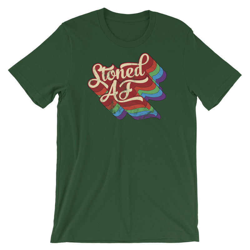Stoned AF Funny Cannabis T-Shirt - Magic Leaf Tees